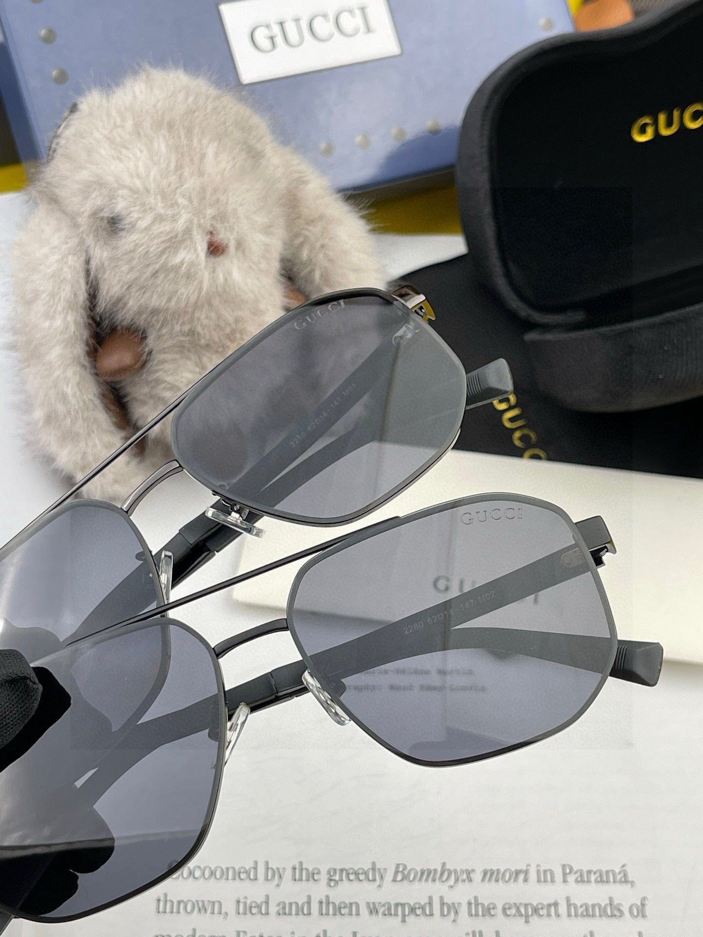 NAVIGATOR FRAME SUNGLASSES 0228 IN METAL - Dark grey