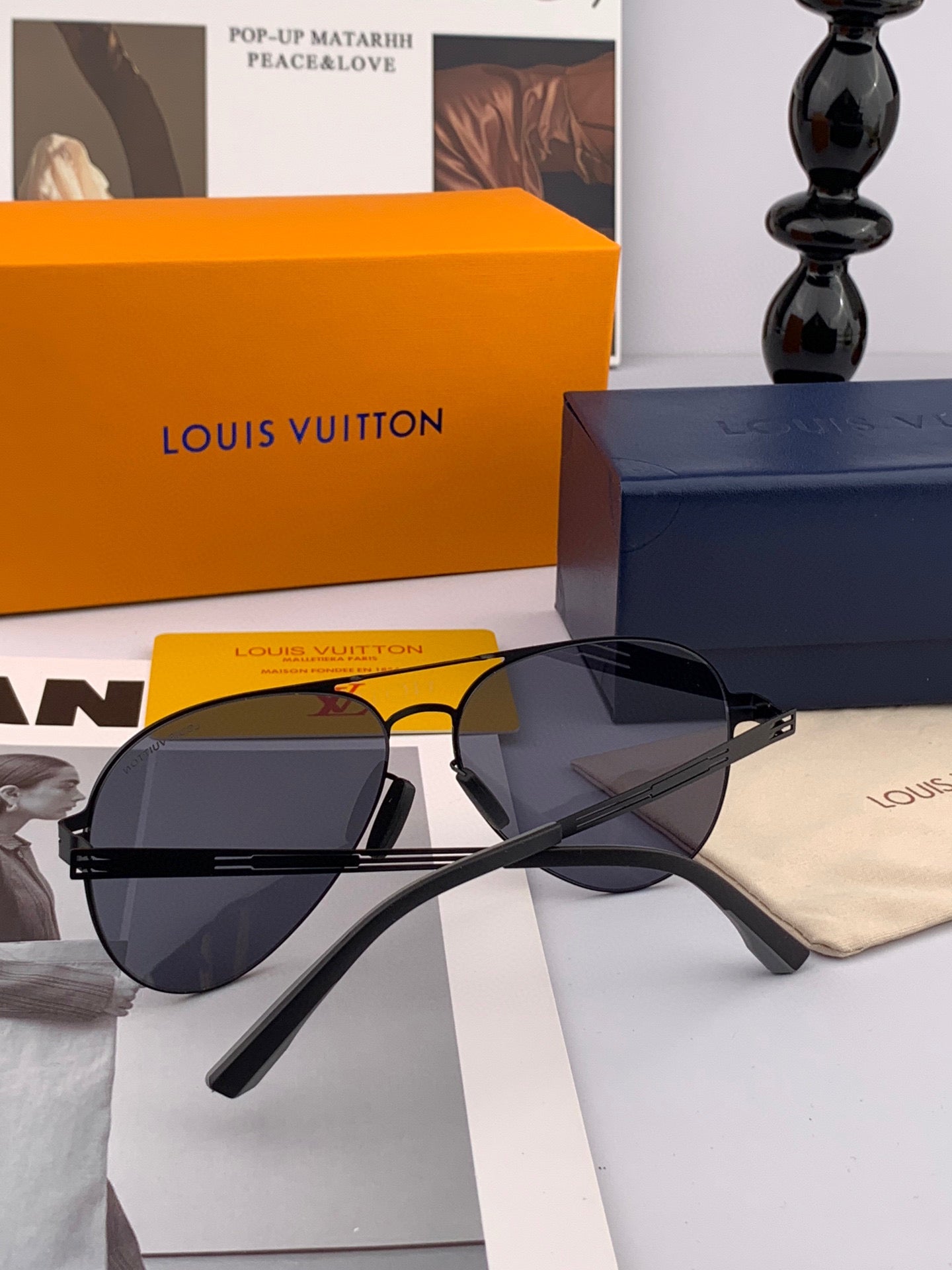 PILOT SUNGLASSES L169 IN METAL - Small