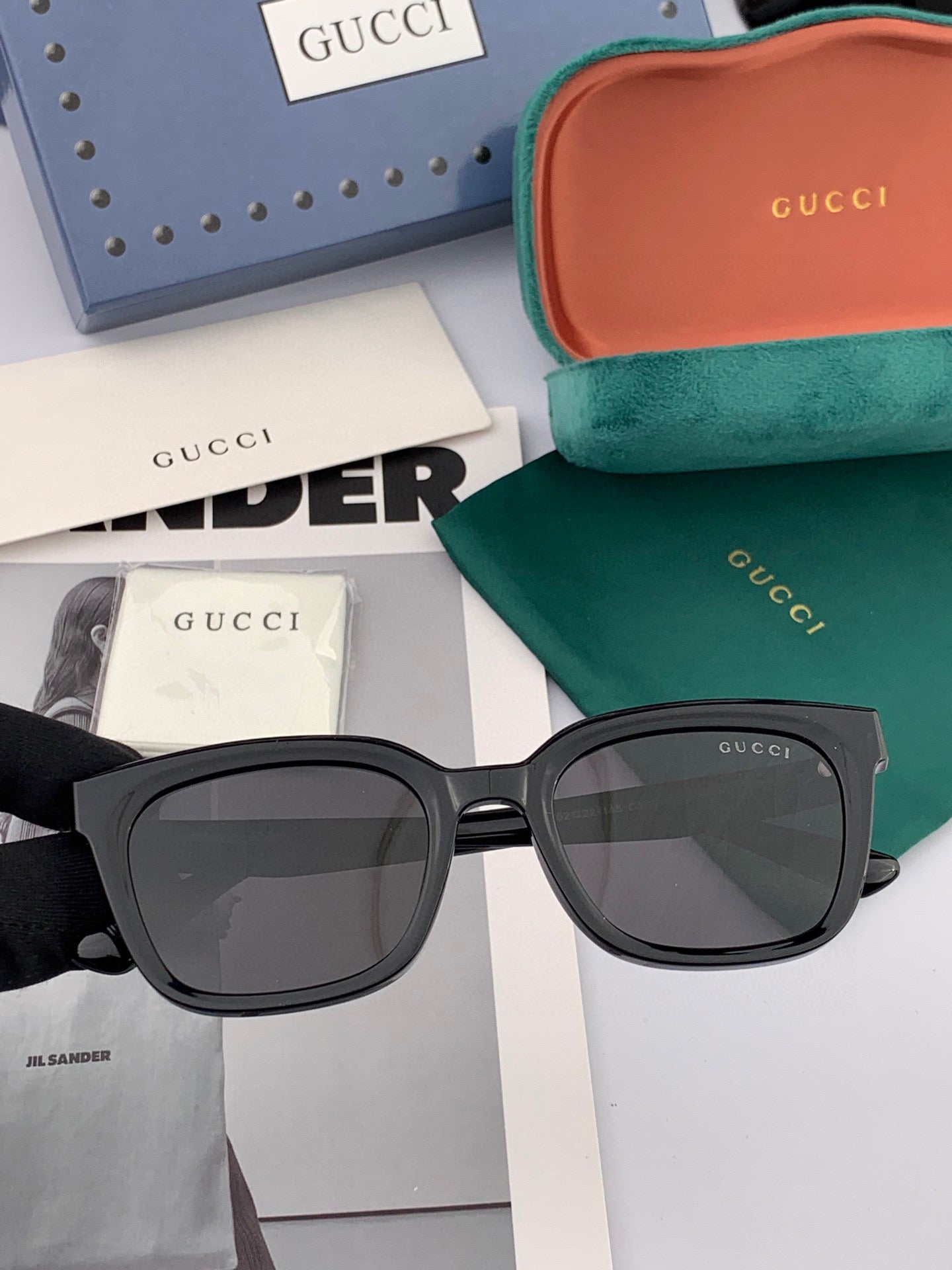 SQUARE FRAME SUNGLASSES G5108 IN ACETATE - White