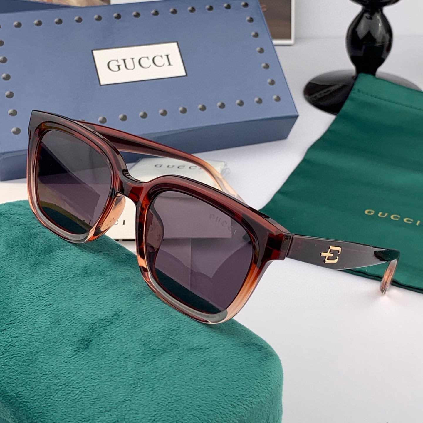 SQUARE FRAME SUNGLASSES G5108 IN ACETATE - White