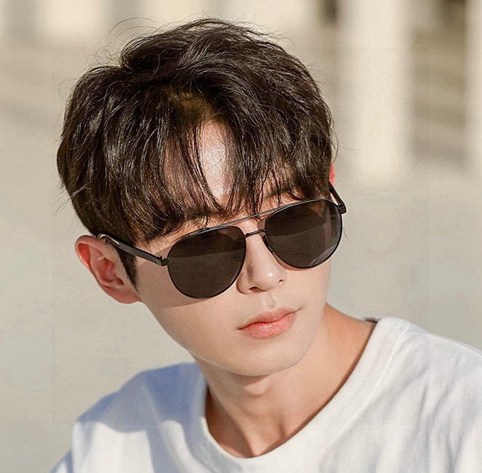 NAVIGATOR FRAME SUNGLASSES G5381 IN METAL - Black