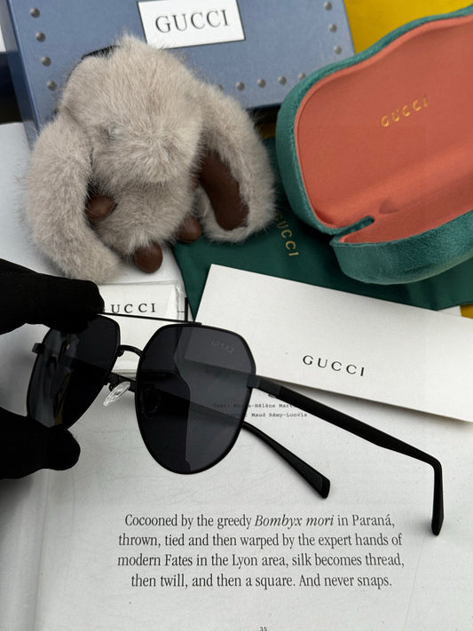 NAVIGATOR FRAME SUNGLASSES G5381 IN METAL - Black