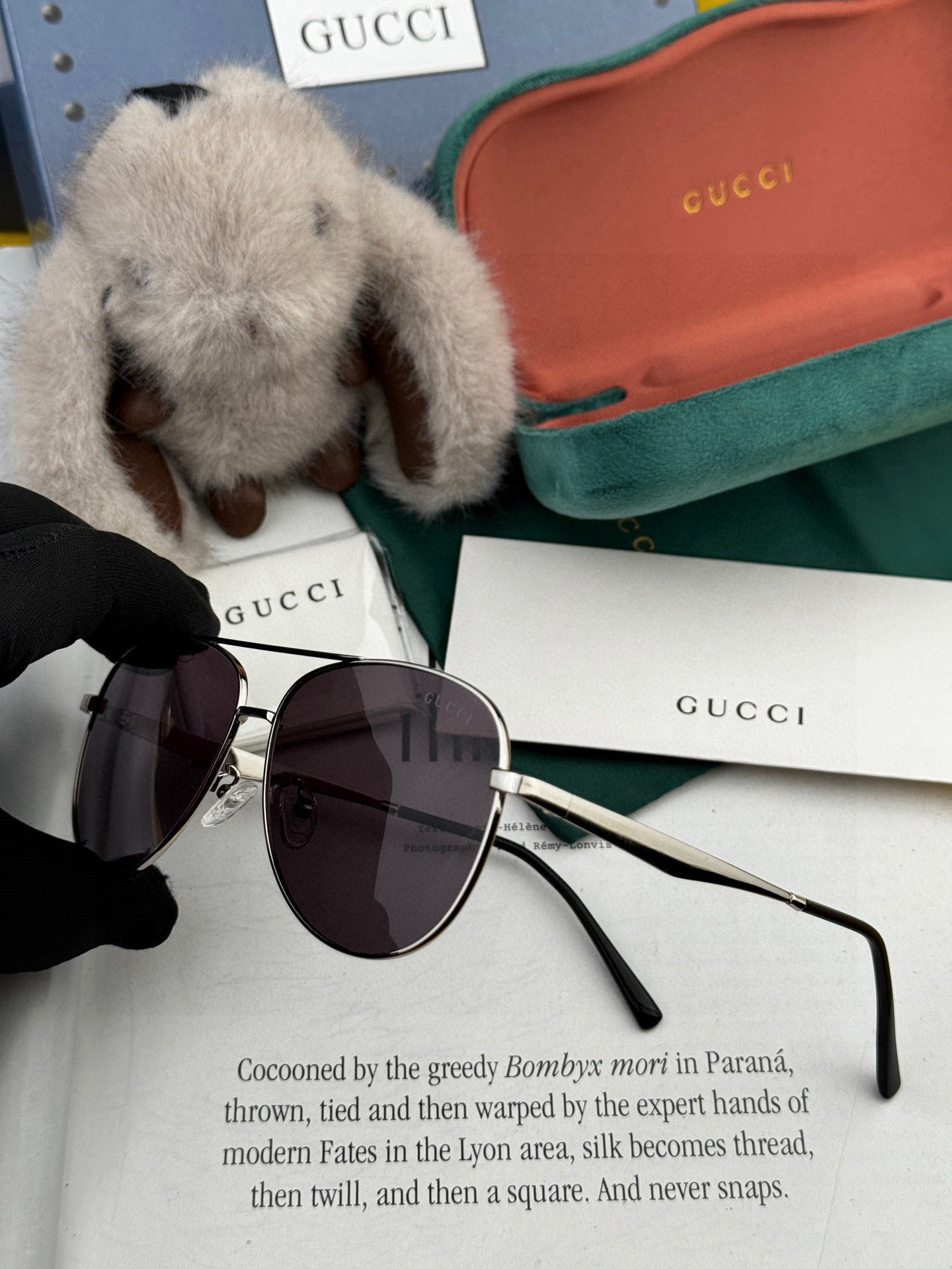 AVIATOR FRAME SUNGLASSES G9203 IN METAL - Black