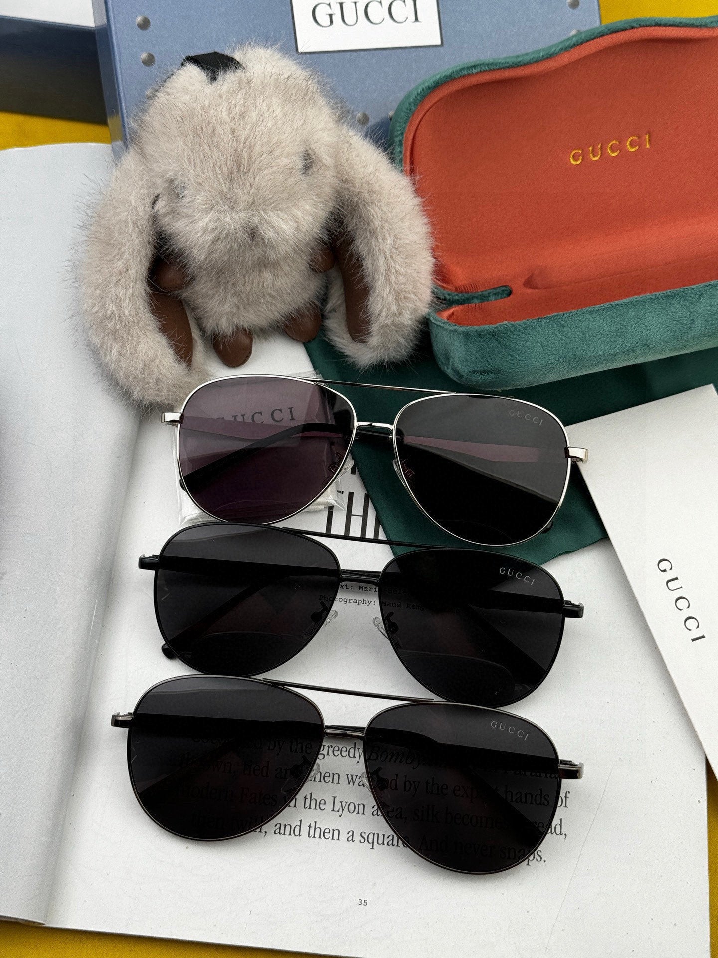 AVIATOR FRAME SUNGLASSES G9203 IN METAL - Black