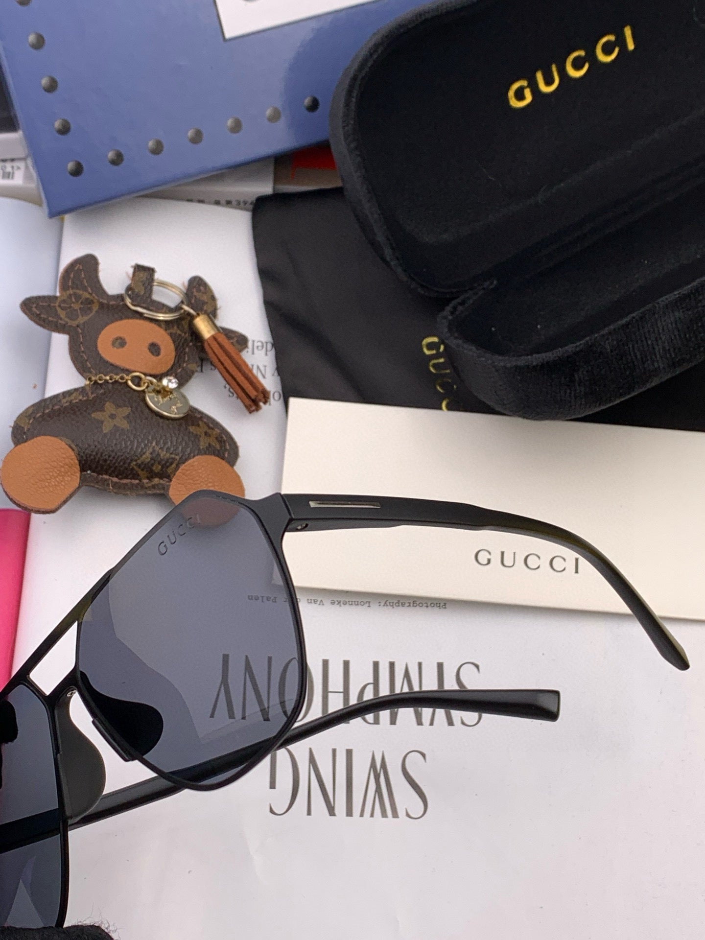 LOW NOSE BRIDGE FIT SUNGLASSES G3807 IN METAL - Black