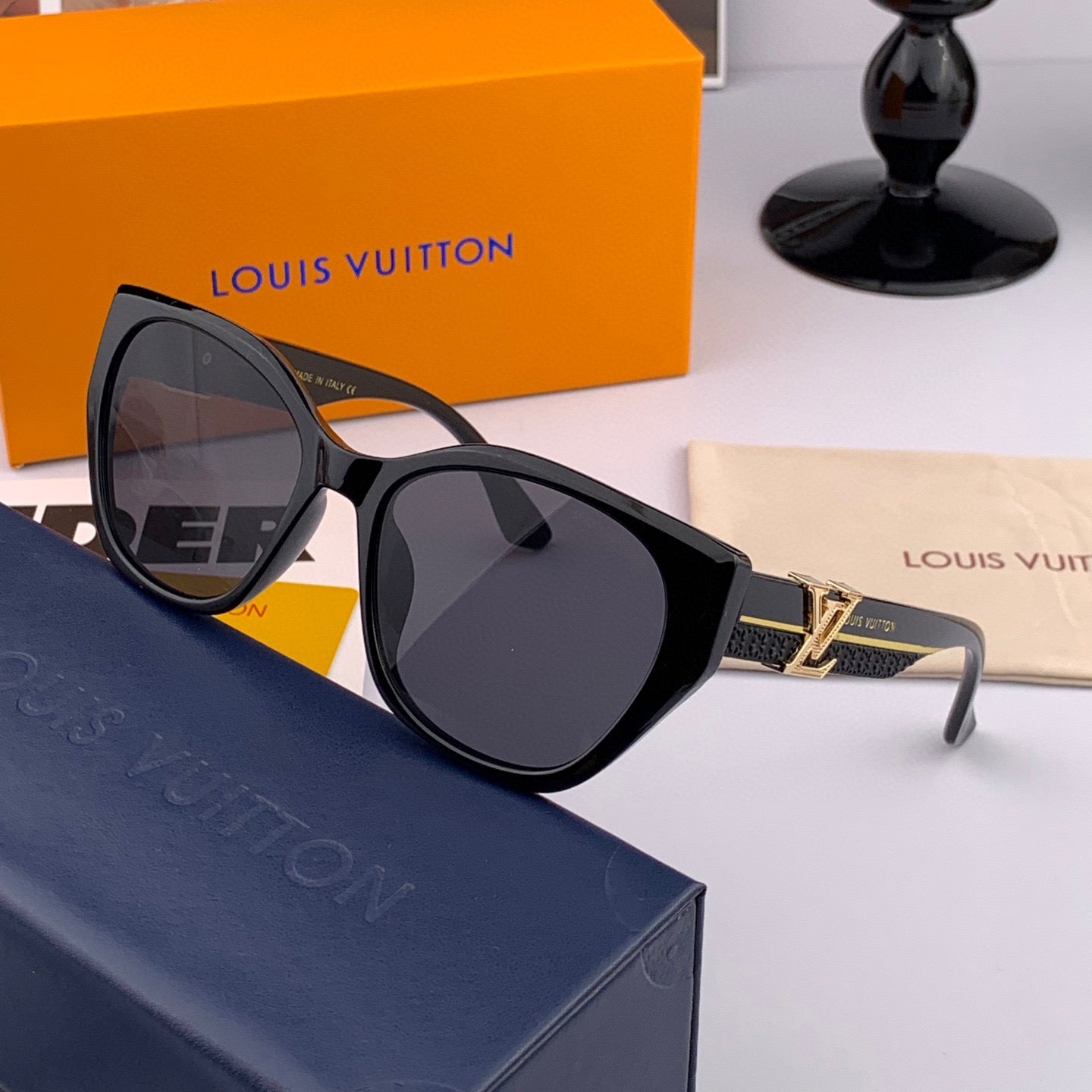 CAT EYE SUNGLASSES L4550 IN ACETATE - Havana