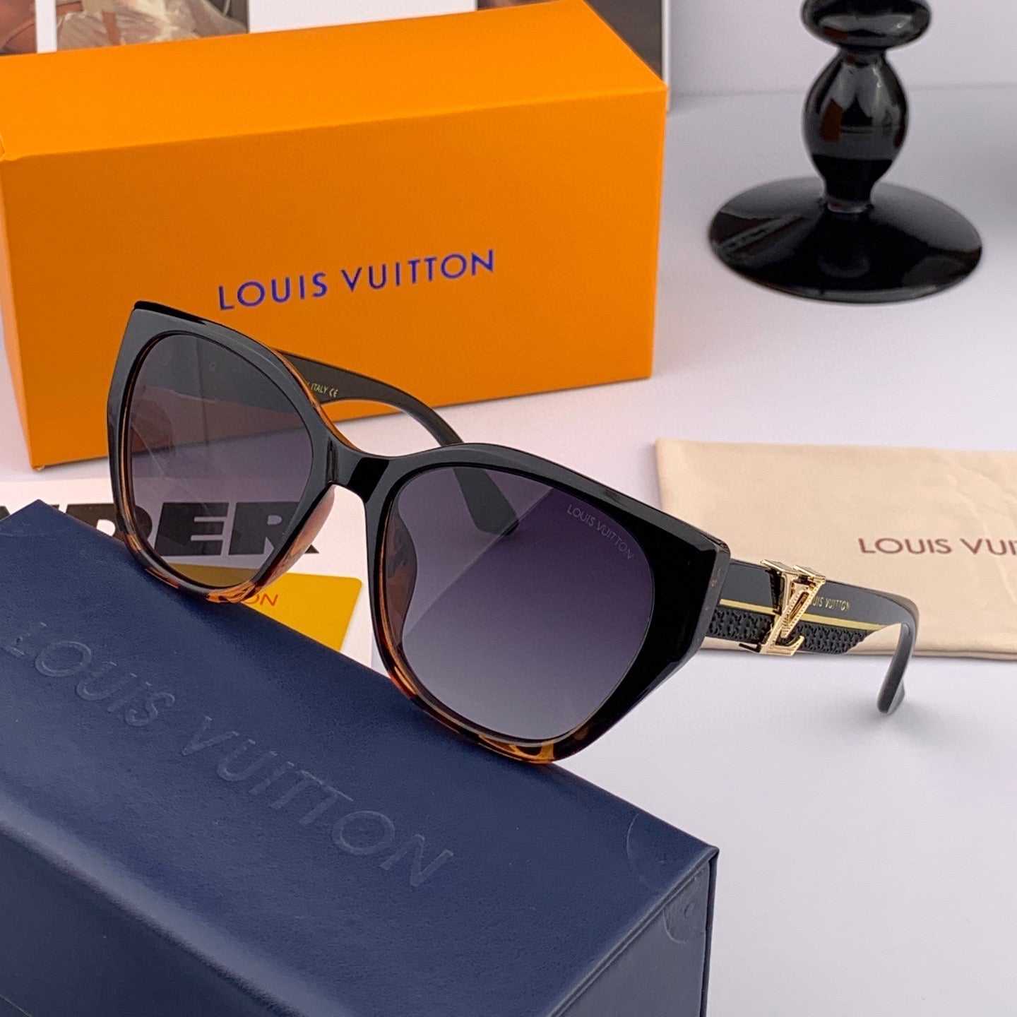 CAT EYE SUNGLASSES L4550 IN ACETATE - Havana