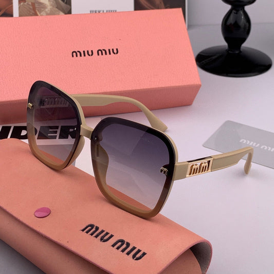 RUNWAY SQUARE SUNGLASSES M7303 IN ACETATE - Beige