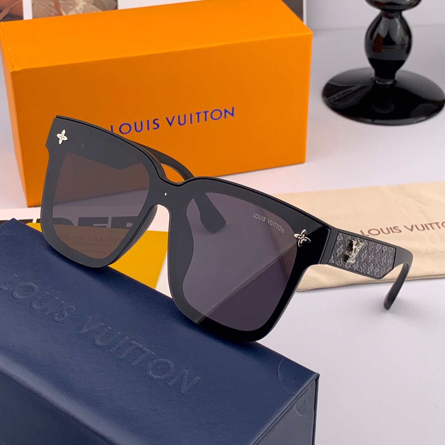 SQUARE ROUND SUNGLASSES L6303 IN ACETATE - Ivory