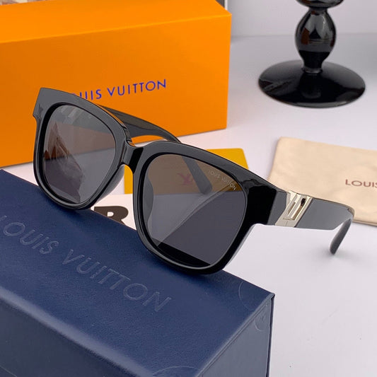 CAT EYE SUNGLASSES L5516 IN ACETATE - Black