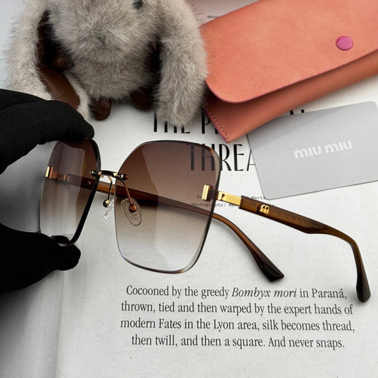 RUNWAY SQUARE SUNGLASSES M2612 IN METAL - Grey