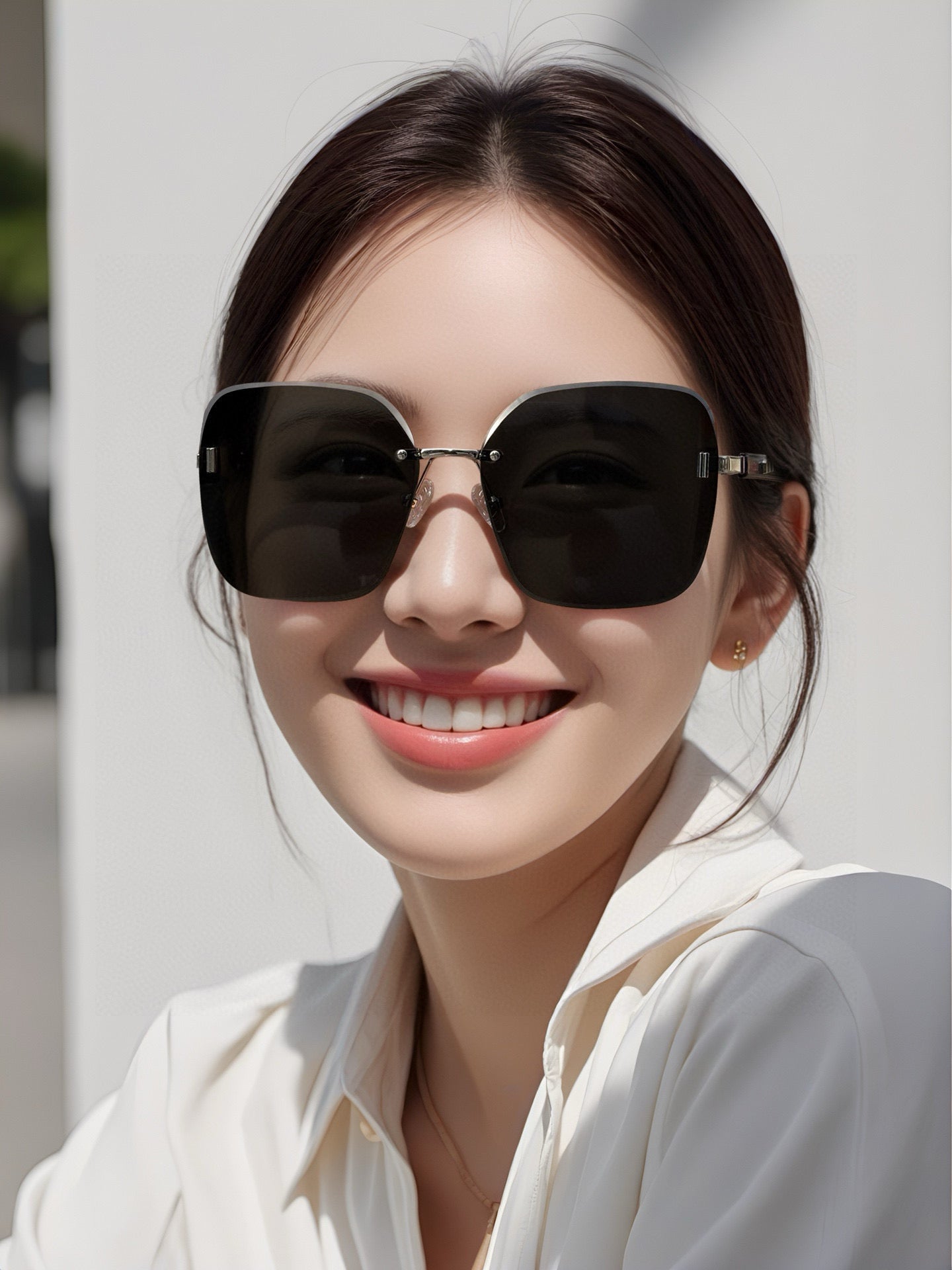 RUNWAY SQUARE SUNGLASSES M2612 IN METAL - Grey
