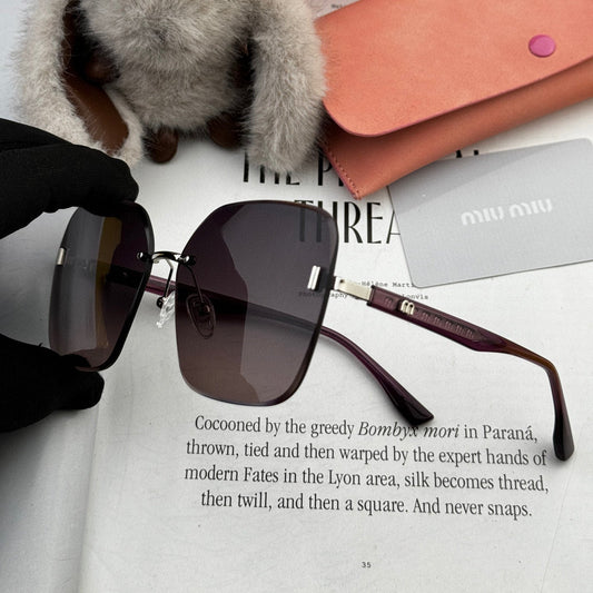 RUNWAY SQUARE SUNGLASSES M2612 IN METAL - Grey