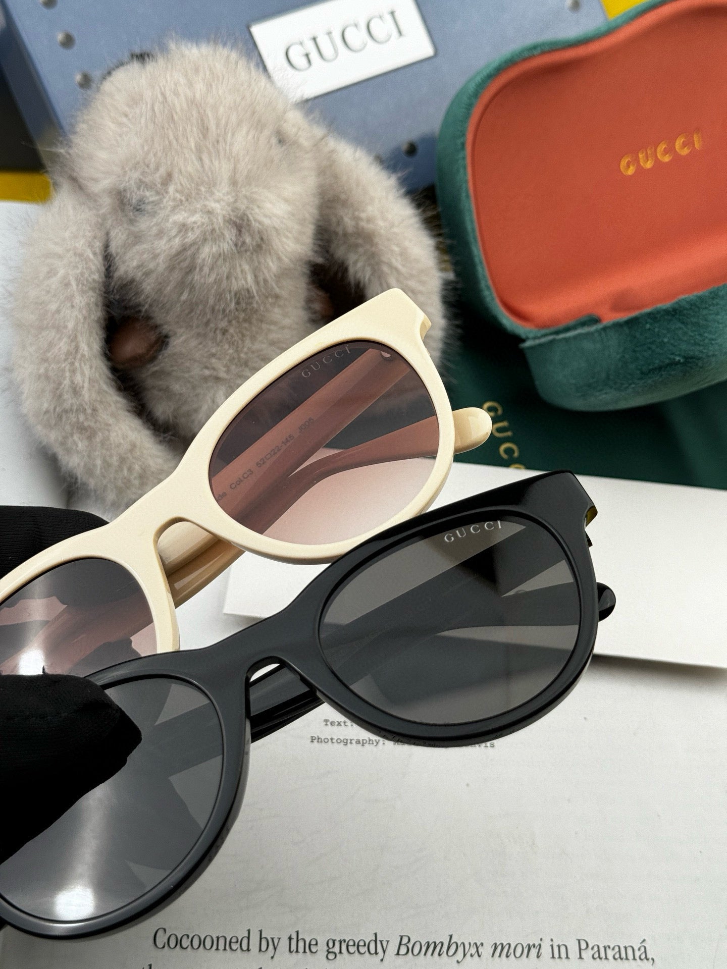 ROUND FRAME SUNGLASSES G500 IN ACETATE - Black
