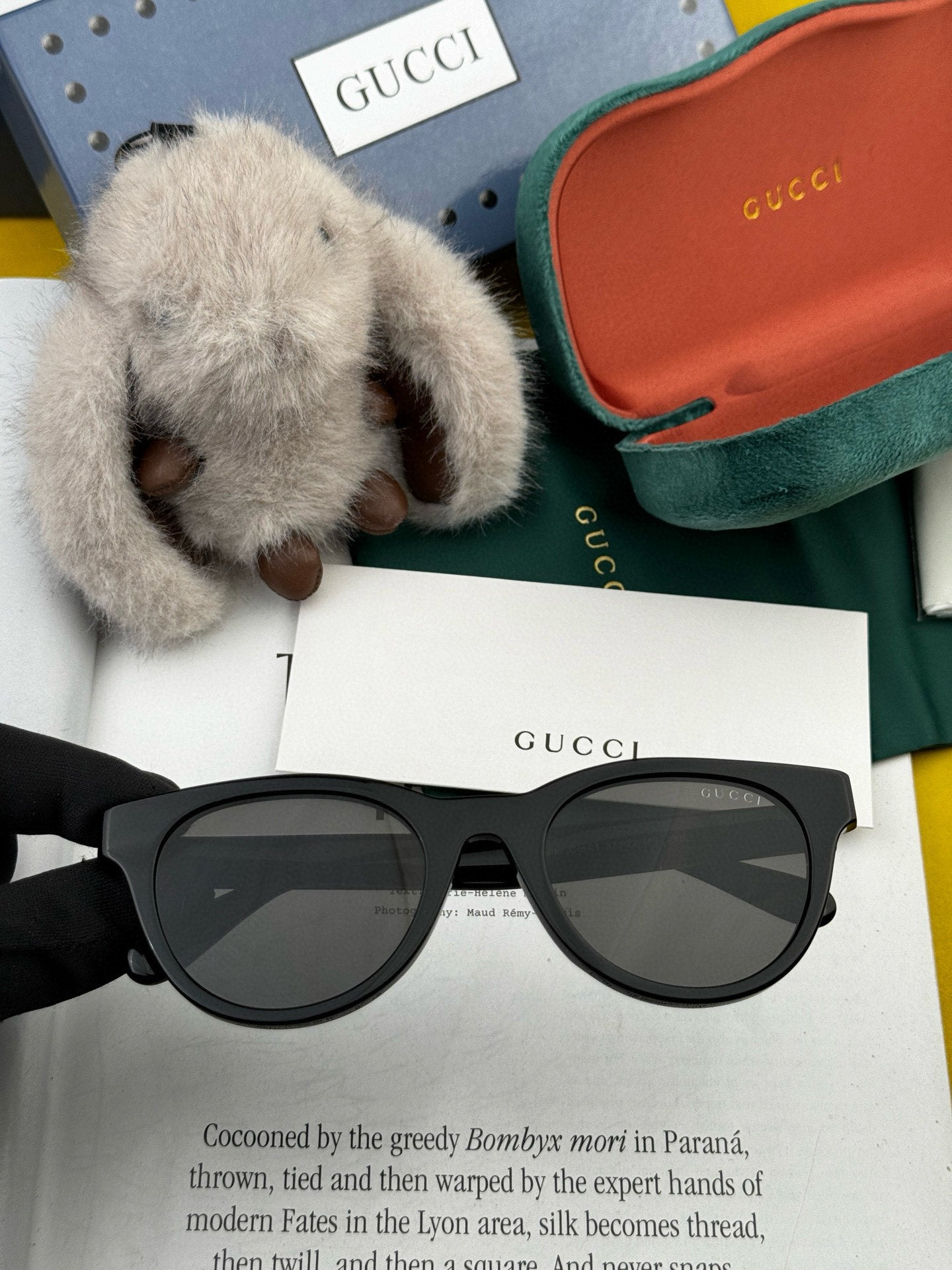 ROUND FRAME SUNGLASSES G500 IN ACETATE - Black