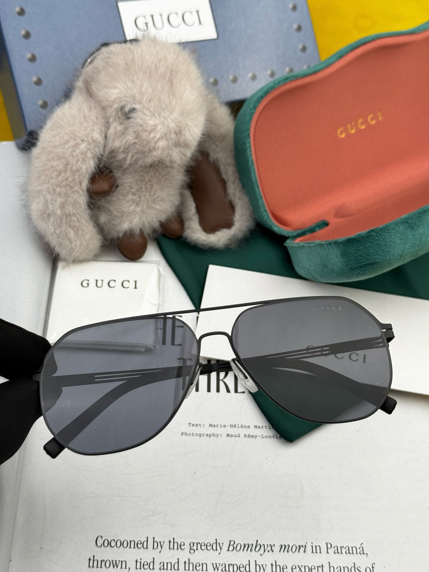 AVIATOR FRAME SUNGLASSES G911 IN METAL - Black/ black
