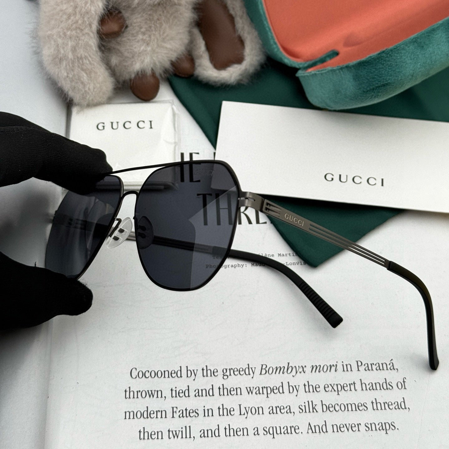AVIATOR FRAME SUNGLASSES G911 IN METAL - Black/ black