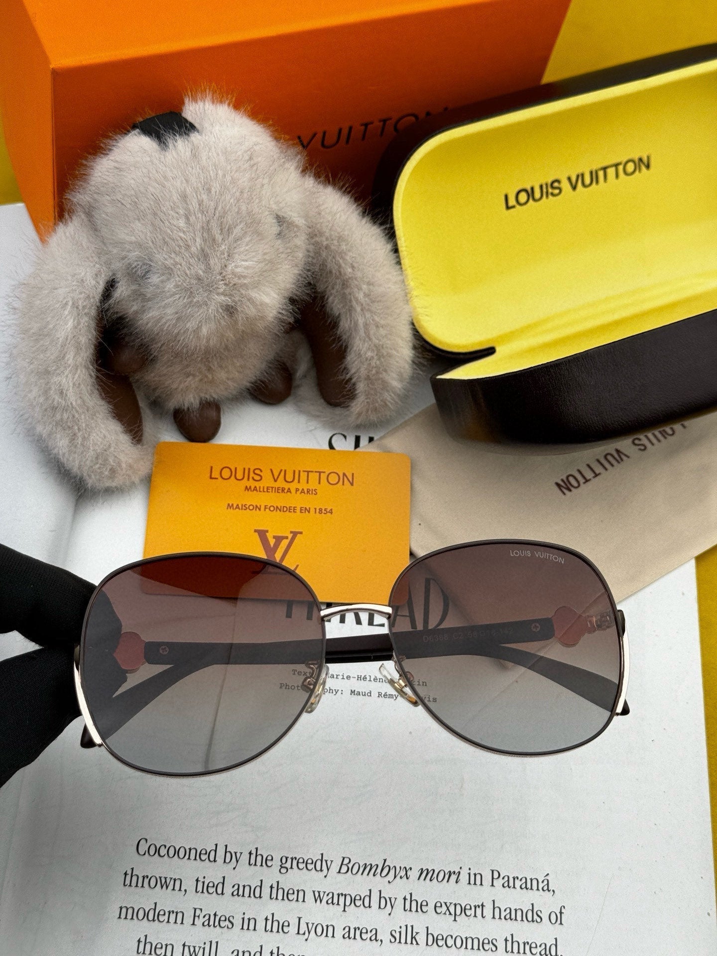SIGNATURE ROUND SUNGLASSES L8638 IN METAL - Dark Brown