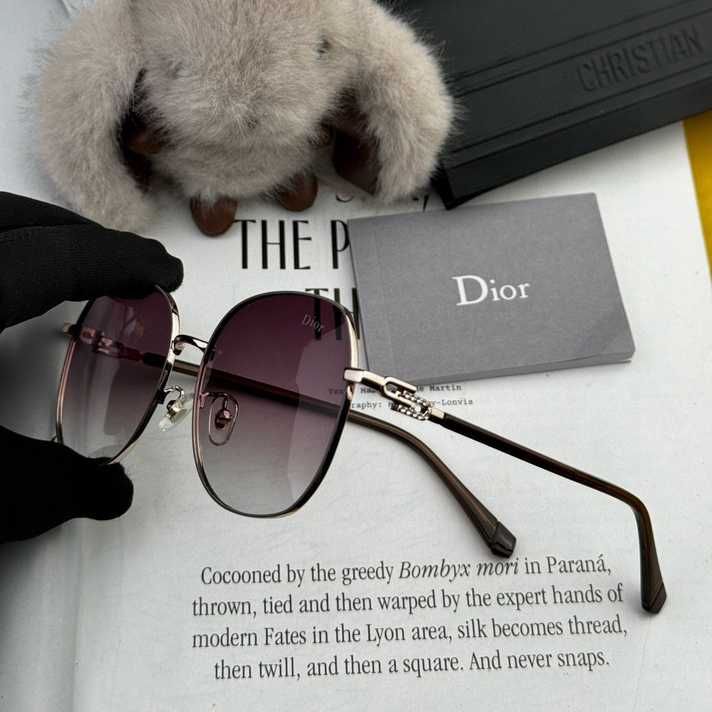 MONTAIGNE SUNGLASS CD0639 IN METAL - Black