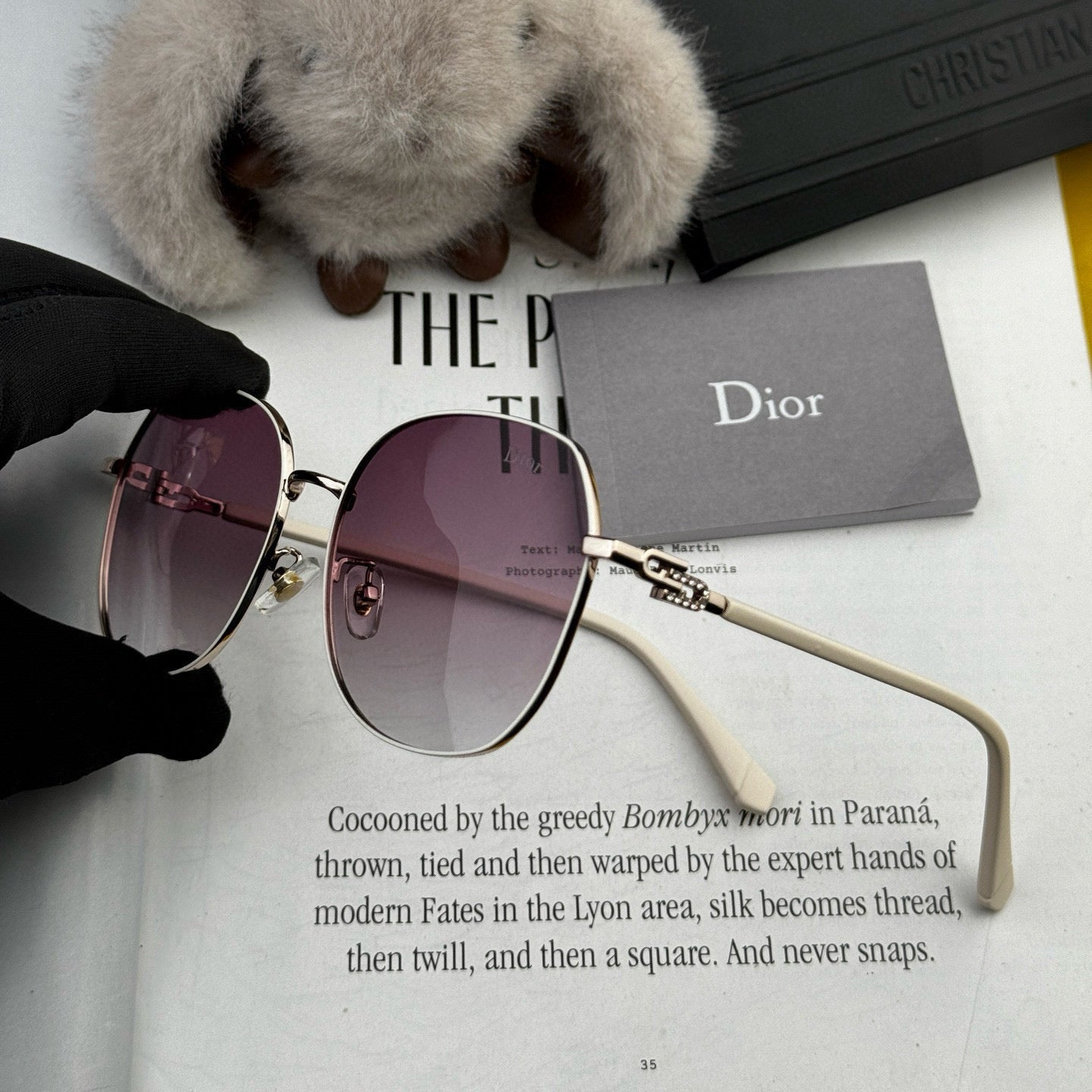 MONTAIGNE SUNGLASS CD0639 IN METAL - Black