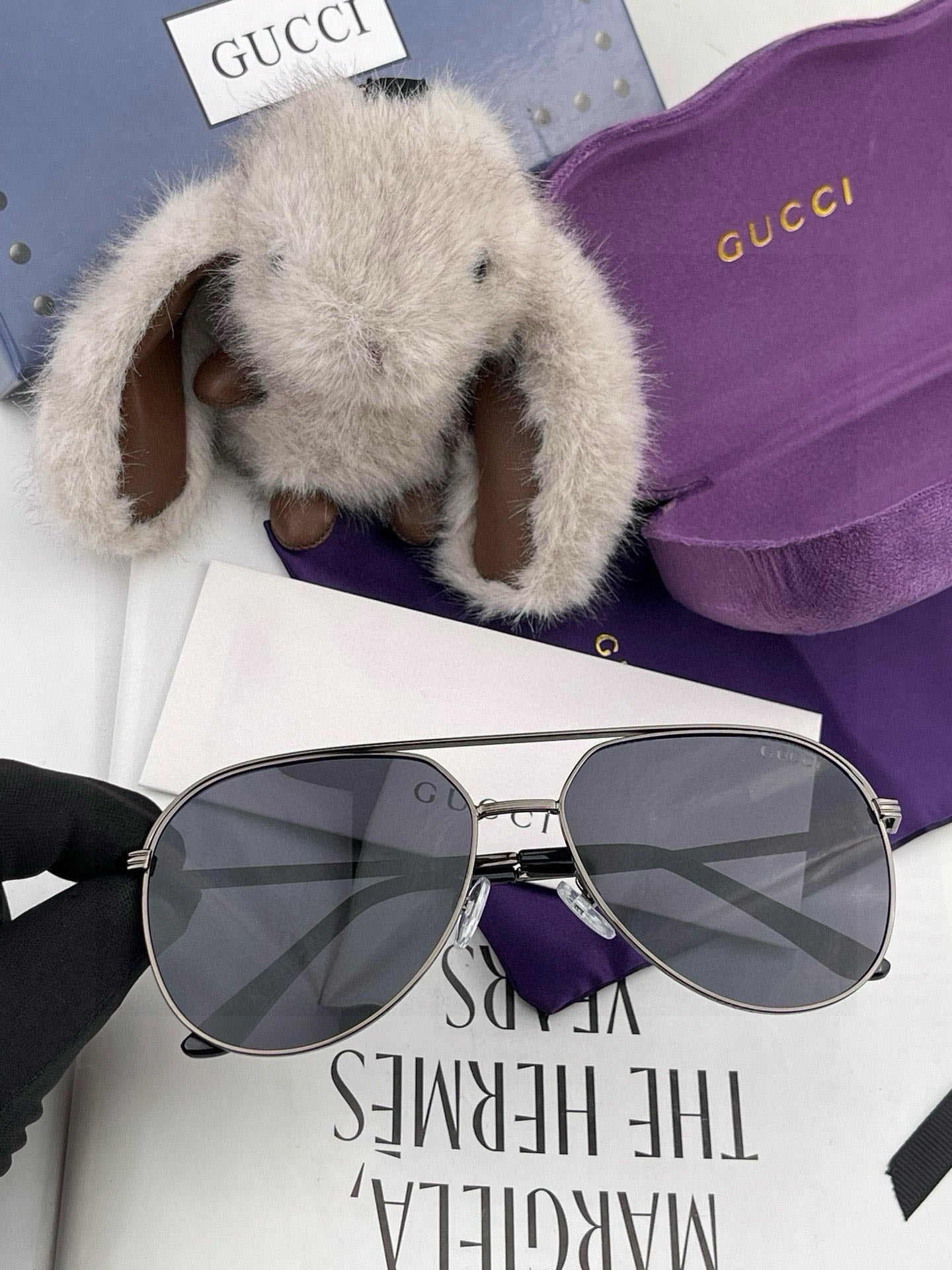 AVIATOR FRAME SUNGLASSES 3371 IN METAL - Gold