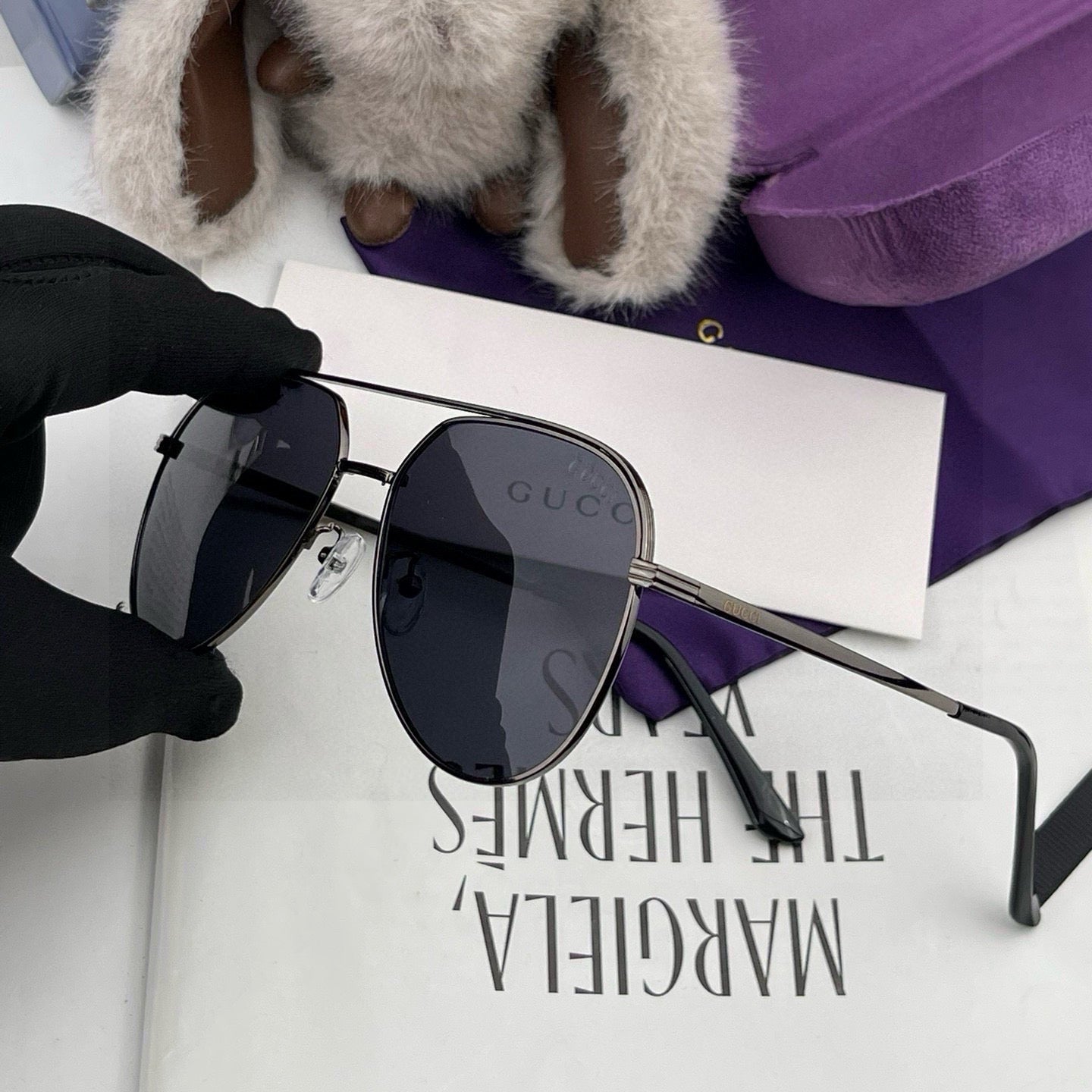 AVIATOR FRAME SUNGLASSES 3371 IN METAL - Gold