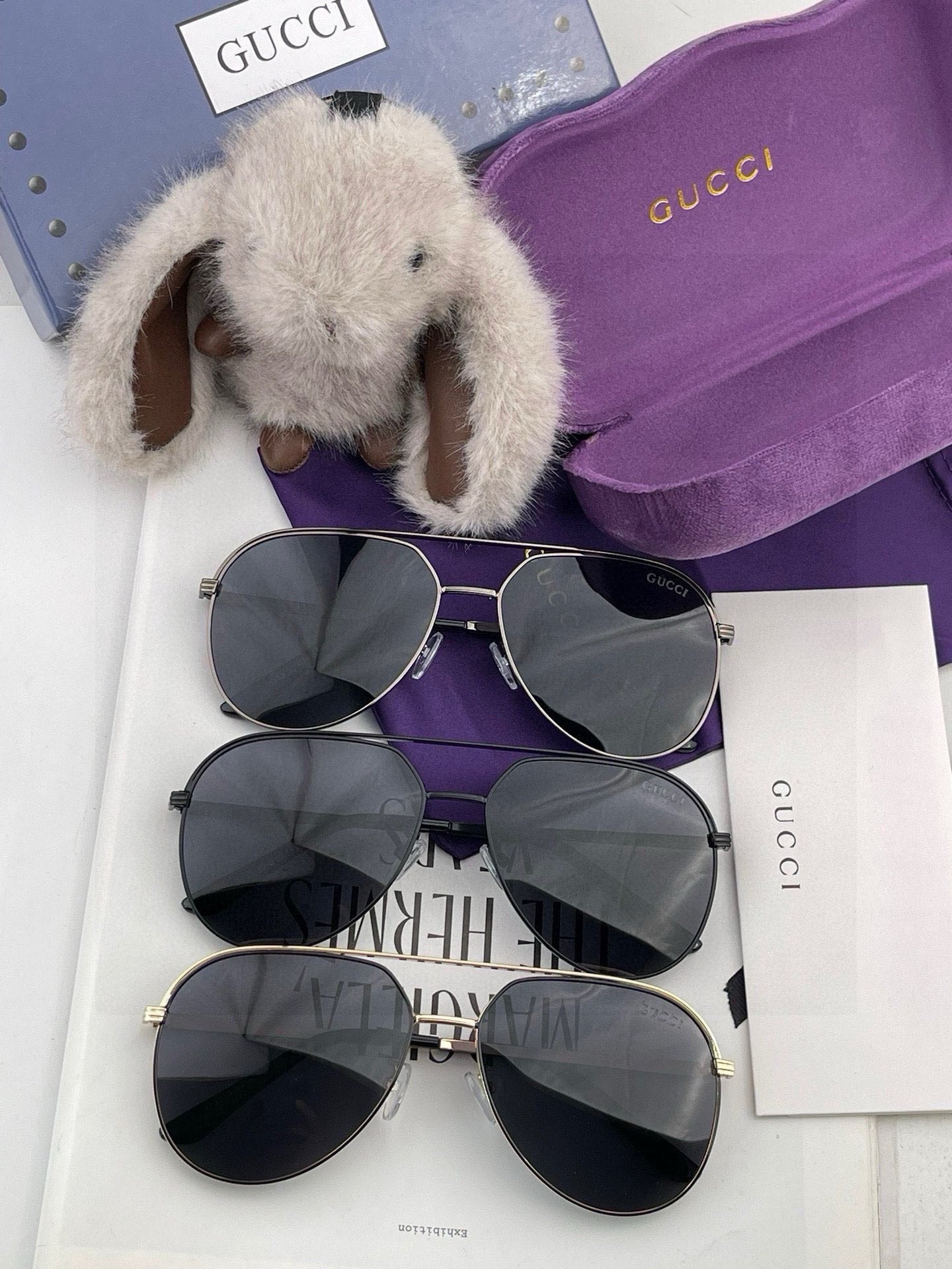 AVIATOR FRAME SUNGLASSES 3371 IN METAL - Gold