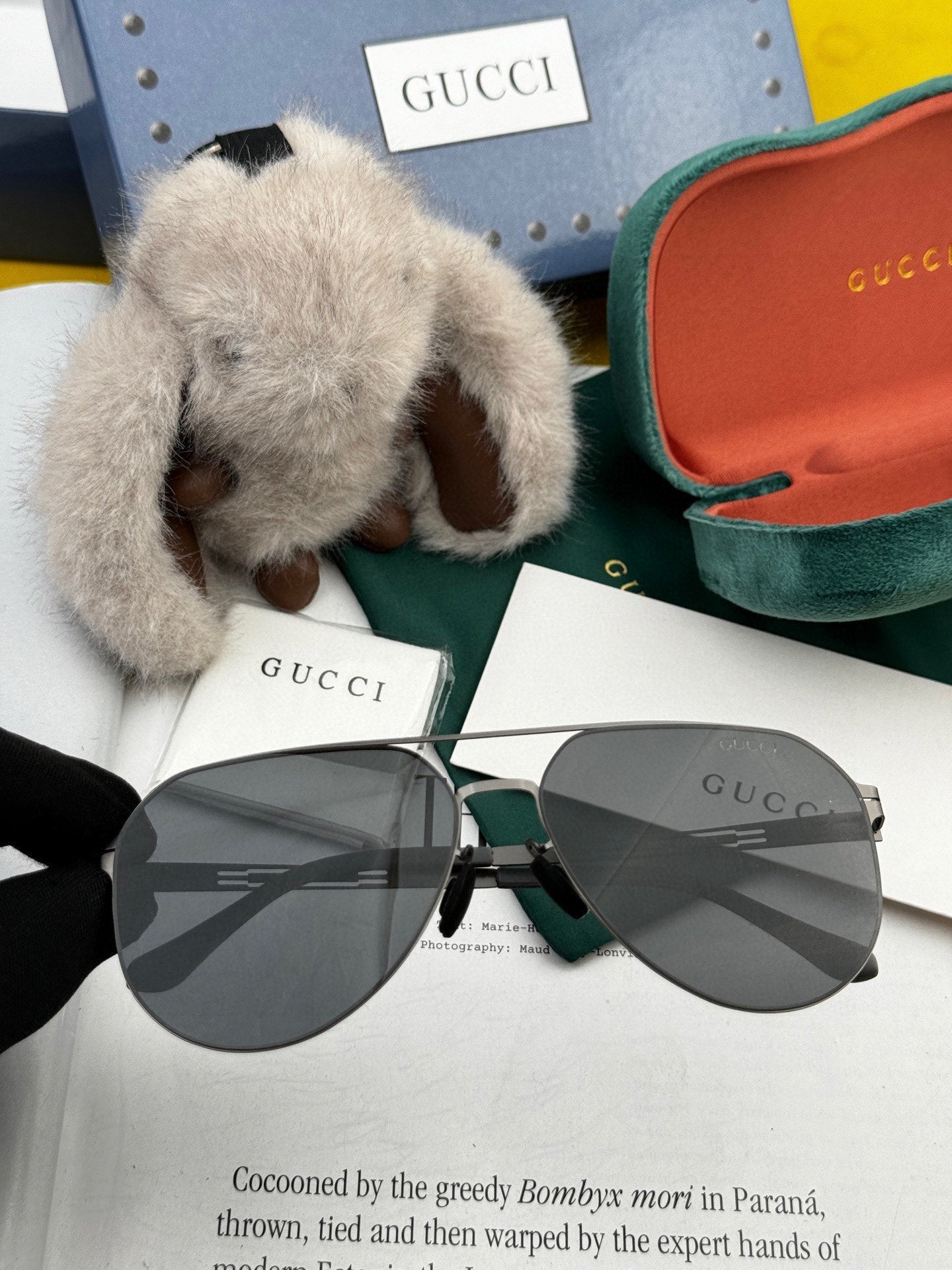 AVIATOR FRAME SUNGLASSES G5882 IN METAL - Gold