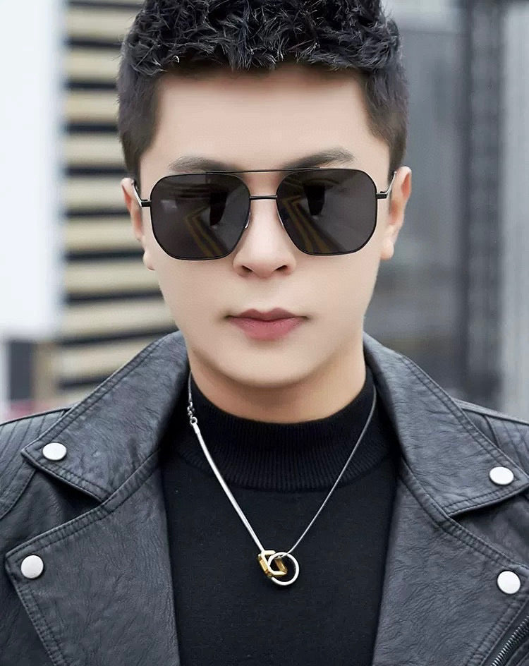 CAT EYE SUNGLASSES L1805 IN METAL GREY LENSES - Silver