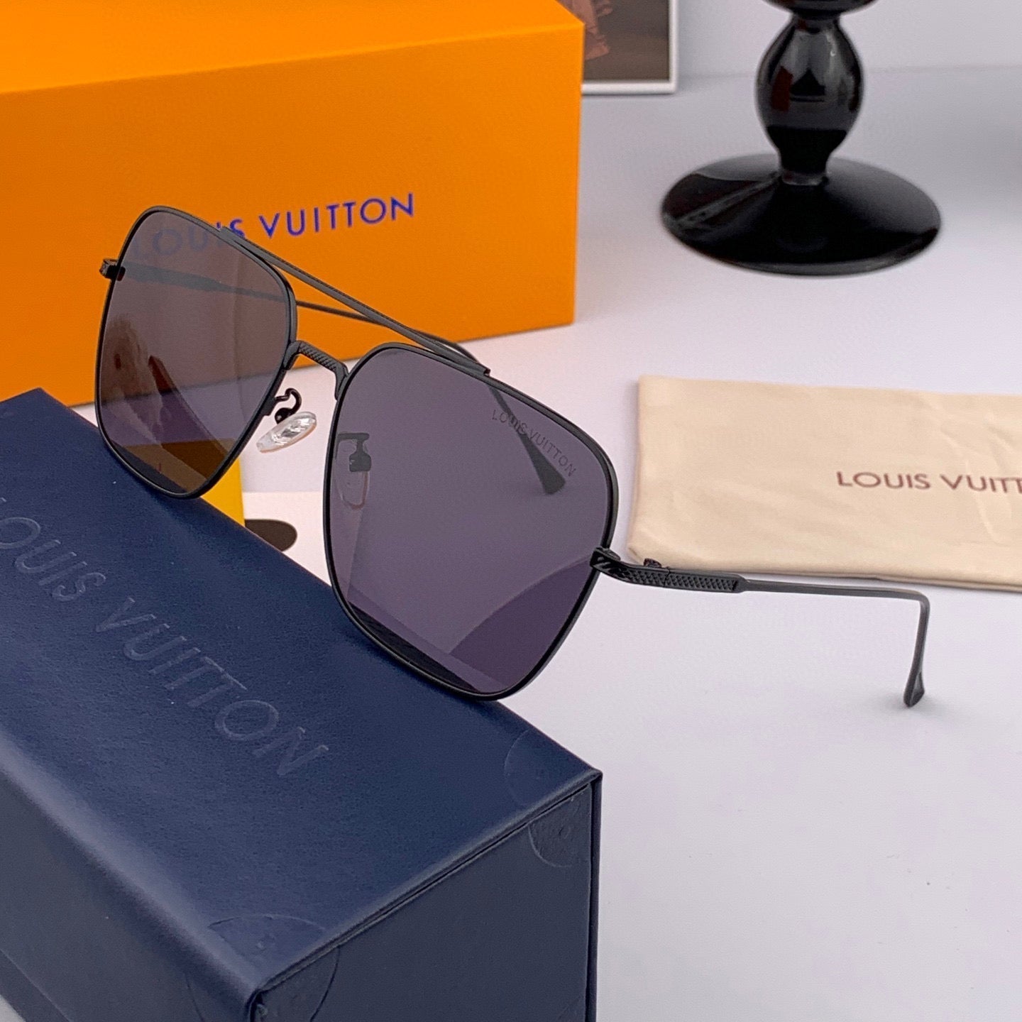 CAT EYE SUNGLASSES L1805 IN METAL GREY LENSES - Silver