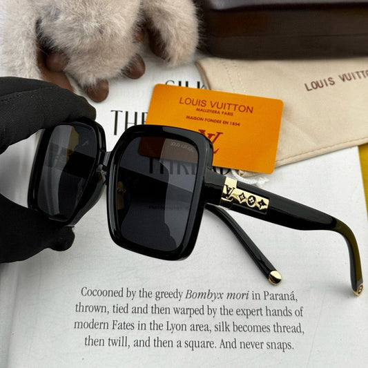 LARGE SQUARE SUNGLASS L6250 IN ACETATE - Beige