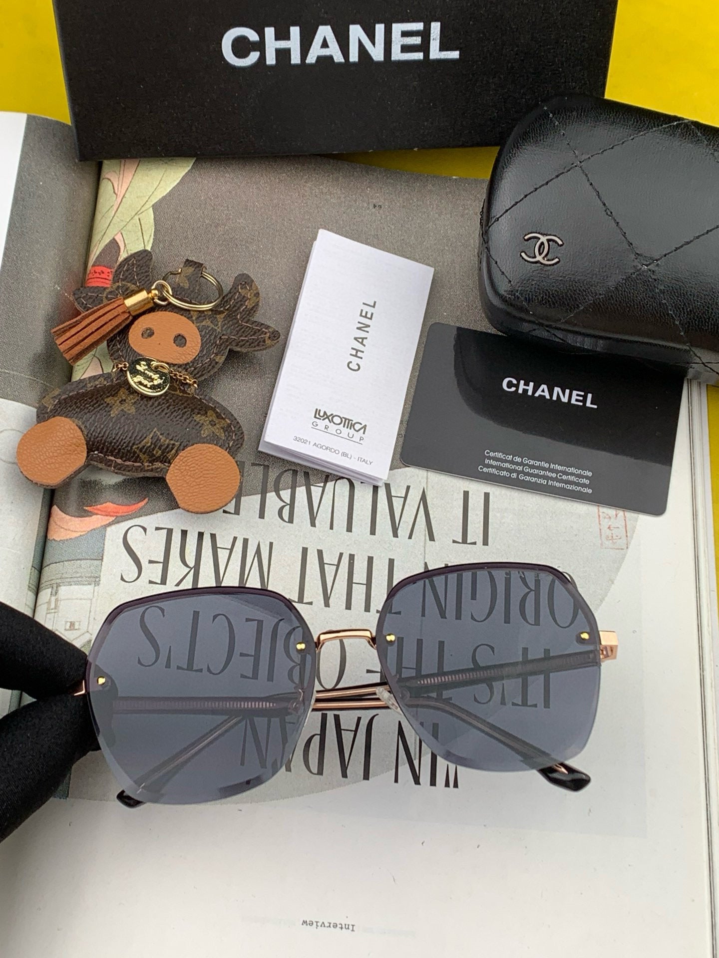SQUARE SUNGLASSES CH0922 IN METAL - Black