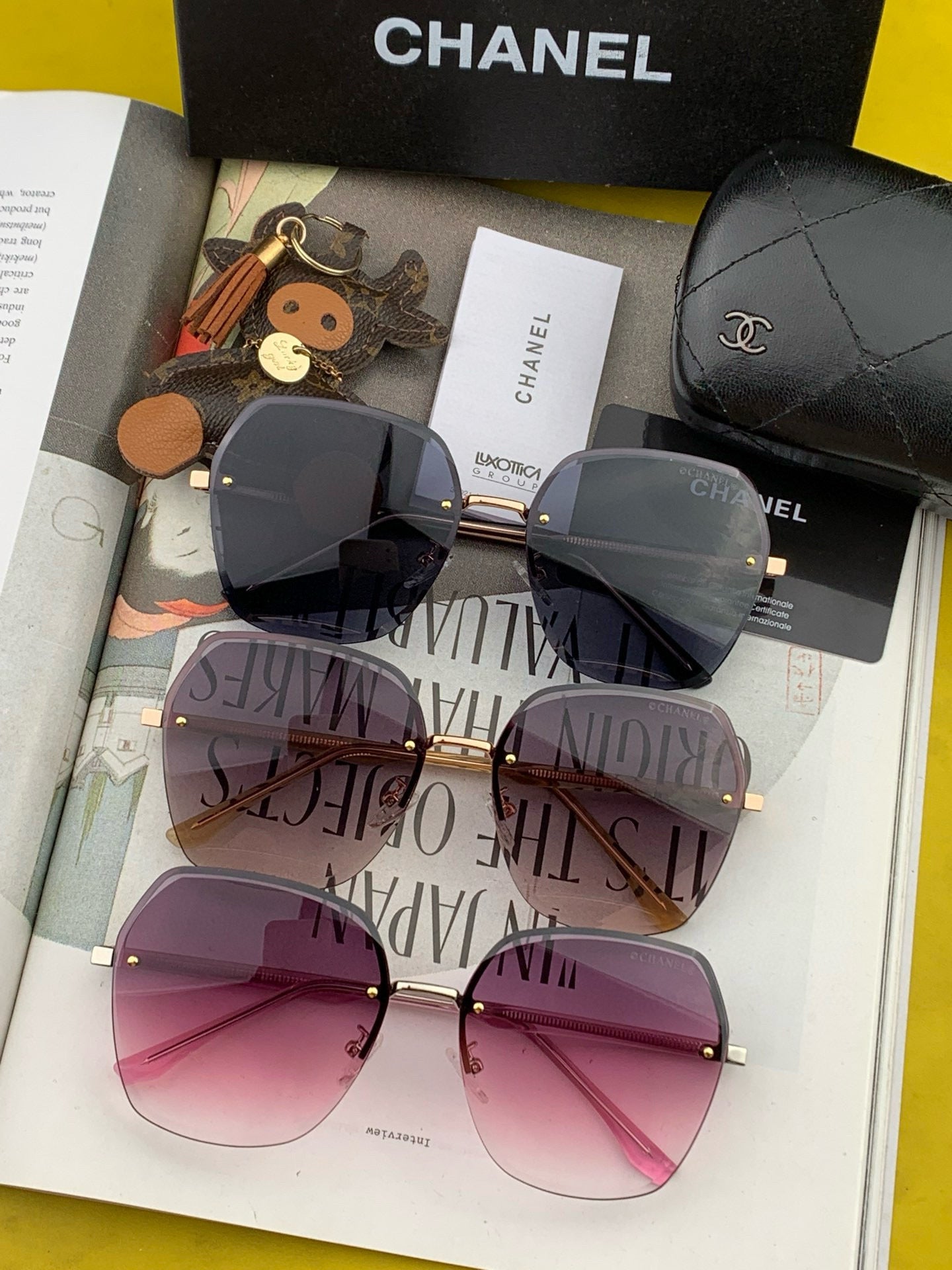 SQUARE SUNGLASSES CH0922 IN METAL - Black