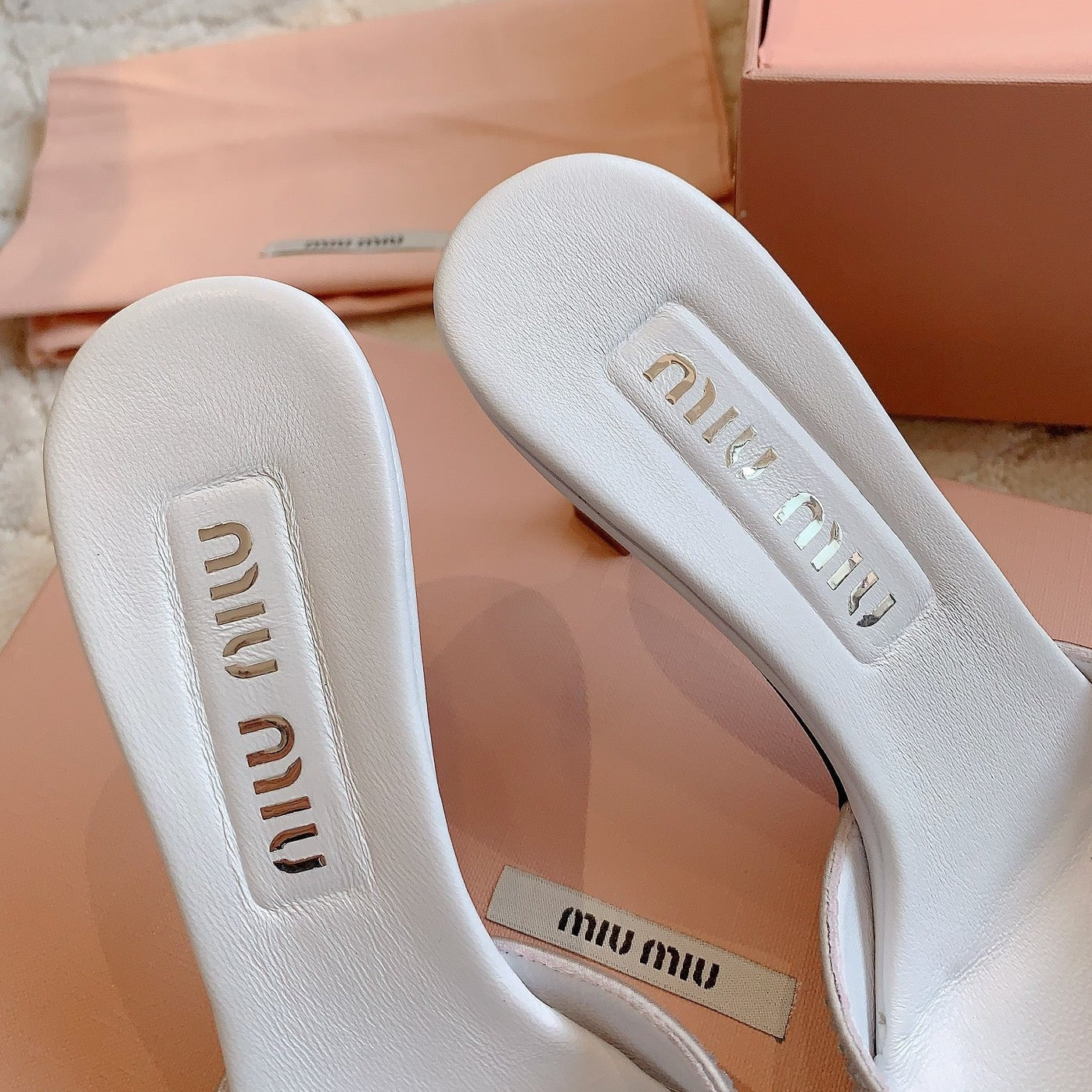 White High - Heels Diamond Sheepskin - 6 cm / 35
