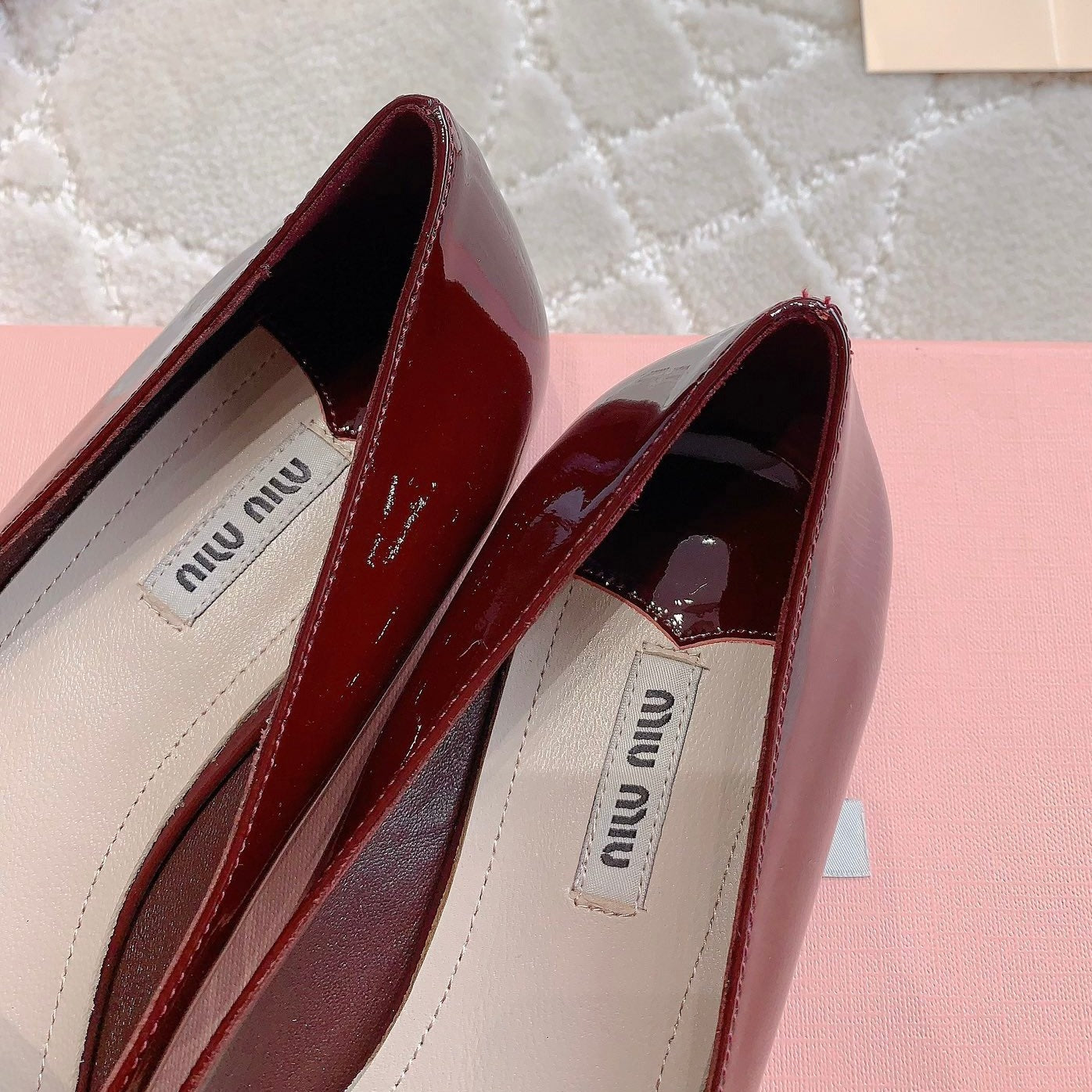 Reddish Brown Loafer Shoes Sheepskin - 35