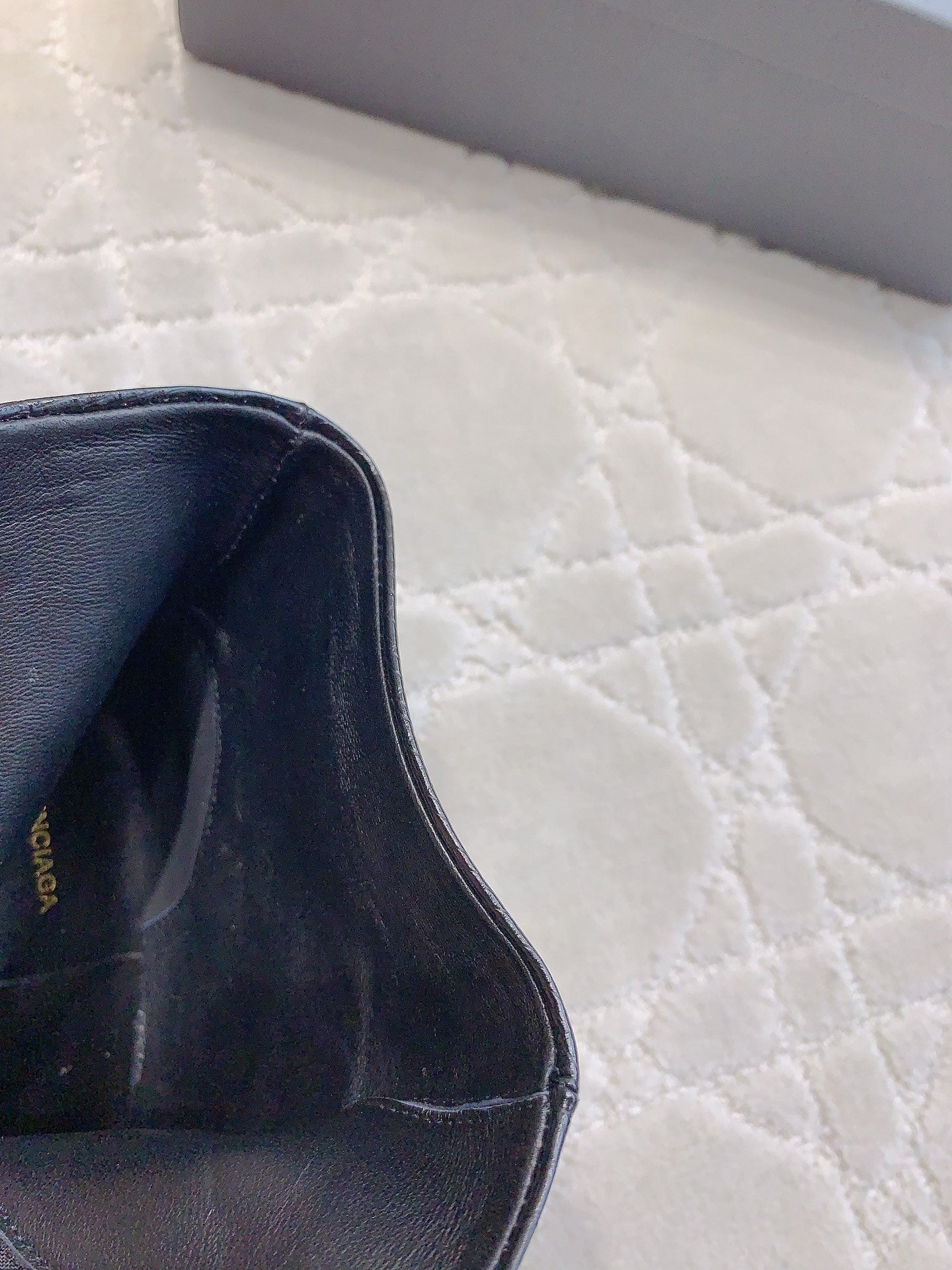 POINTED-TOE HIGH HEEL BOOTS IN BLACK LIZARD EMBOSSED CALFSKIN - 34