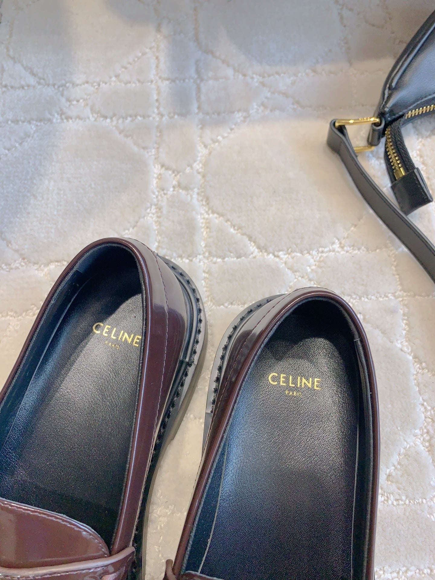CHANEL 25S ARC DE TRIOMPHE LOAFERS IN ROSEWOOD CALFSKIN GOLD HARDWARE - 35