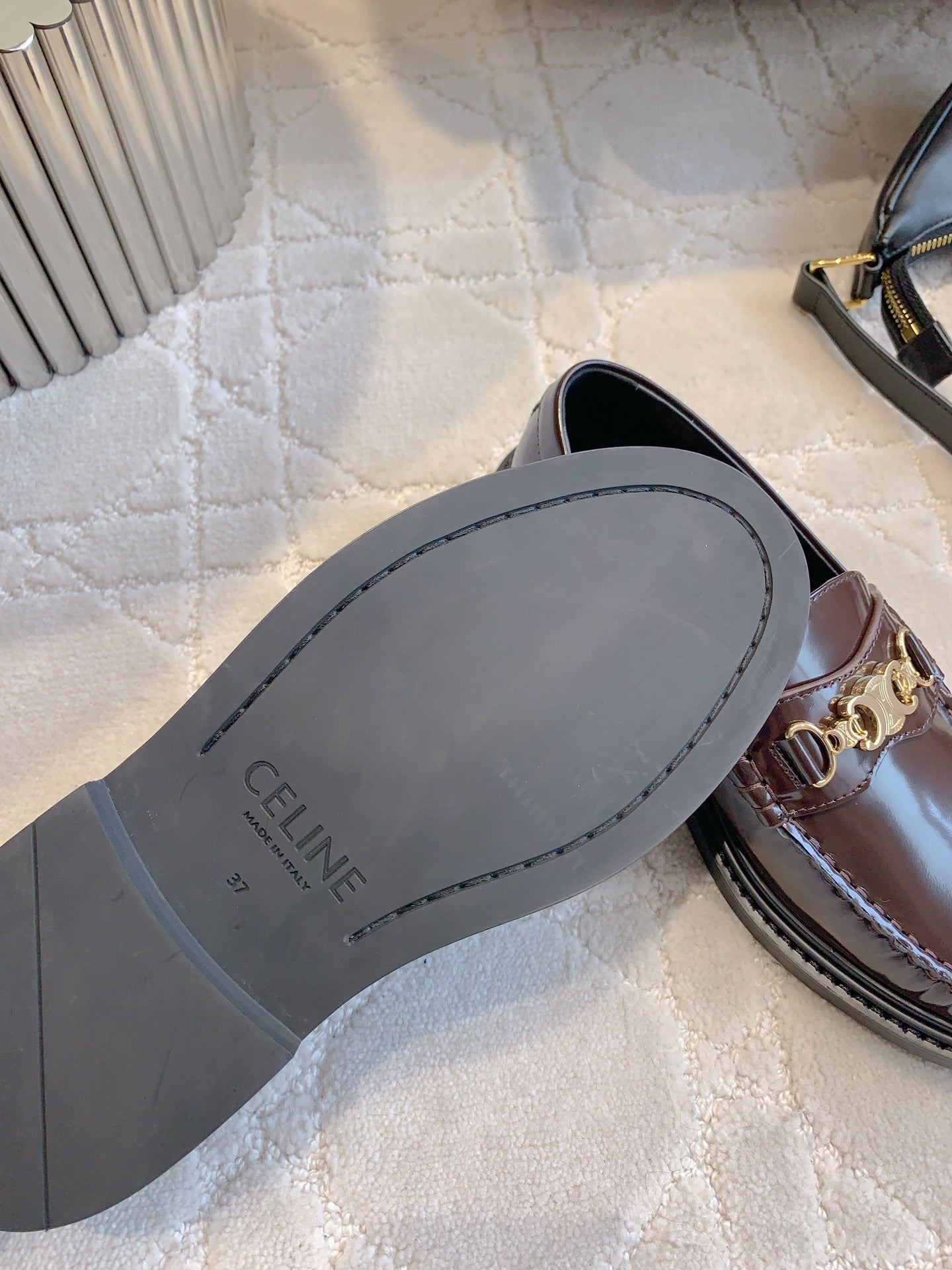 CHANEL 25S ARC DE TRIOMPHE LOAFERS IN ROSEWOOD CALFSKIN GOLD HARDWARE - 35