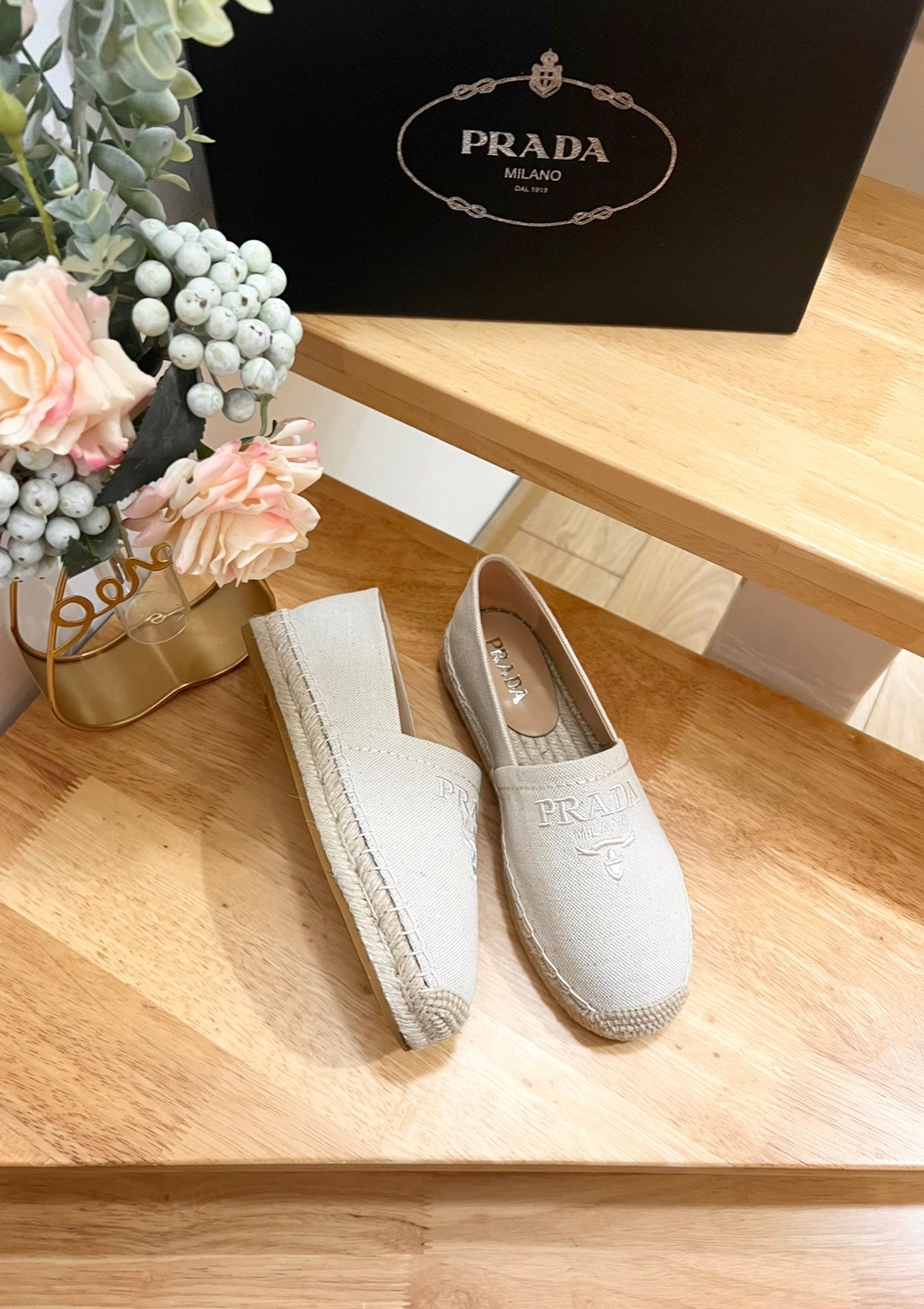 pra espadrilles beige canvas - 35