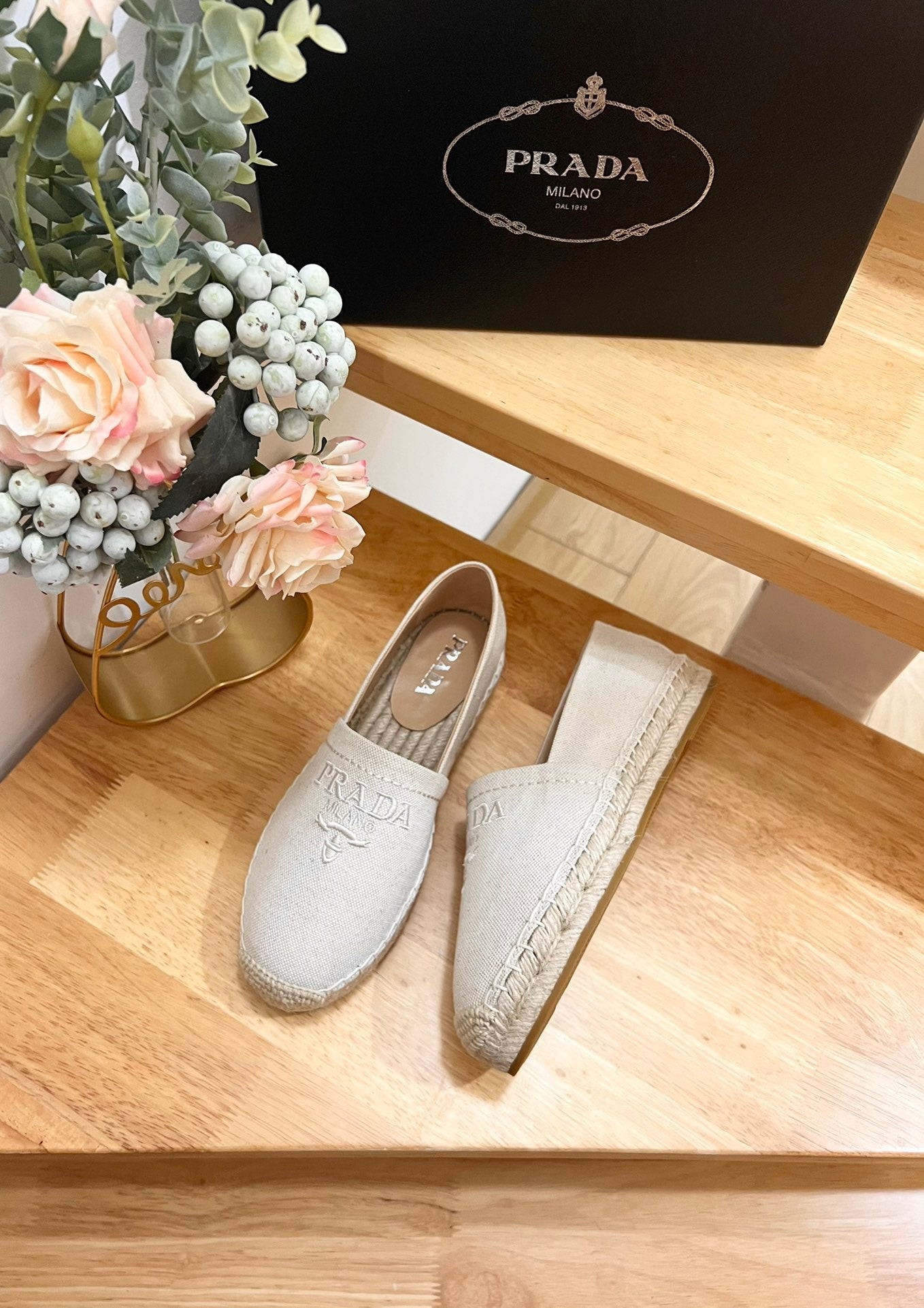 pra espadrilles beige canvas - 35