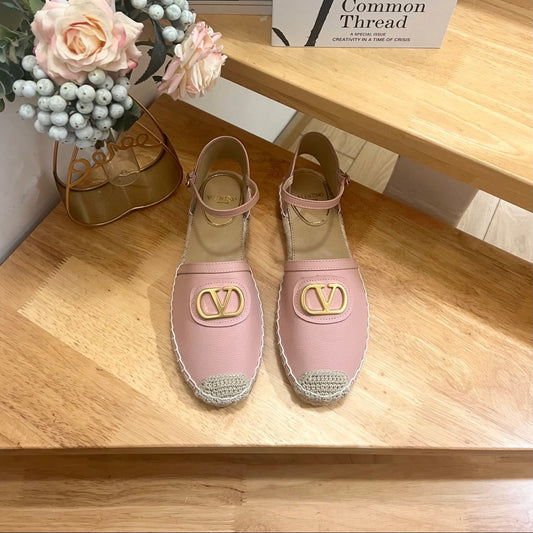 Еспадрильї VALENTINO 26S зі світло-рожевої телячої шкіри