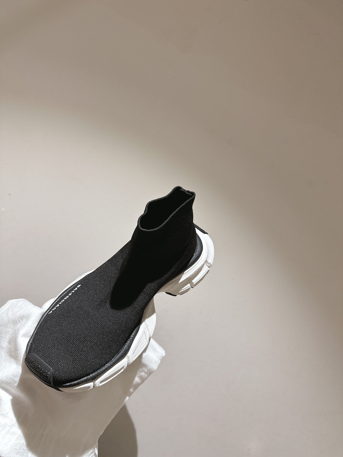BALENCIAGA 25S SPEED TRAINER SNEAKERS 55 MM IN BLACK KNIT STYLE 1 - 35