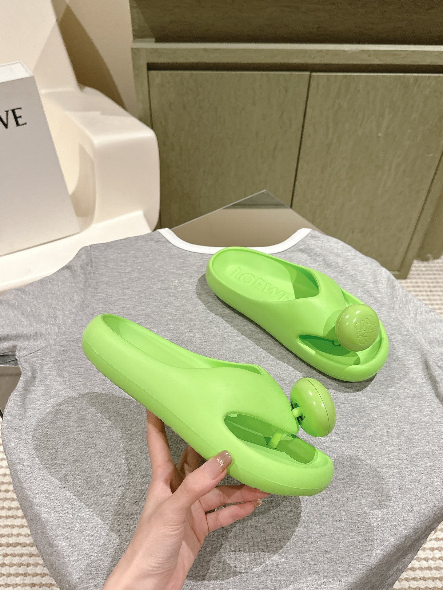 Loew Foam Slide Green - 35