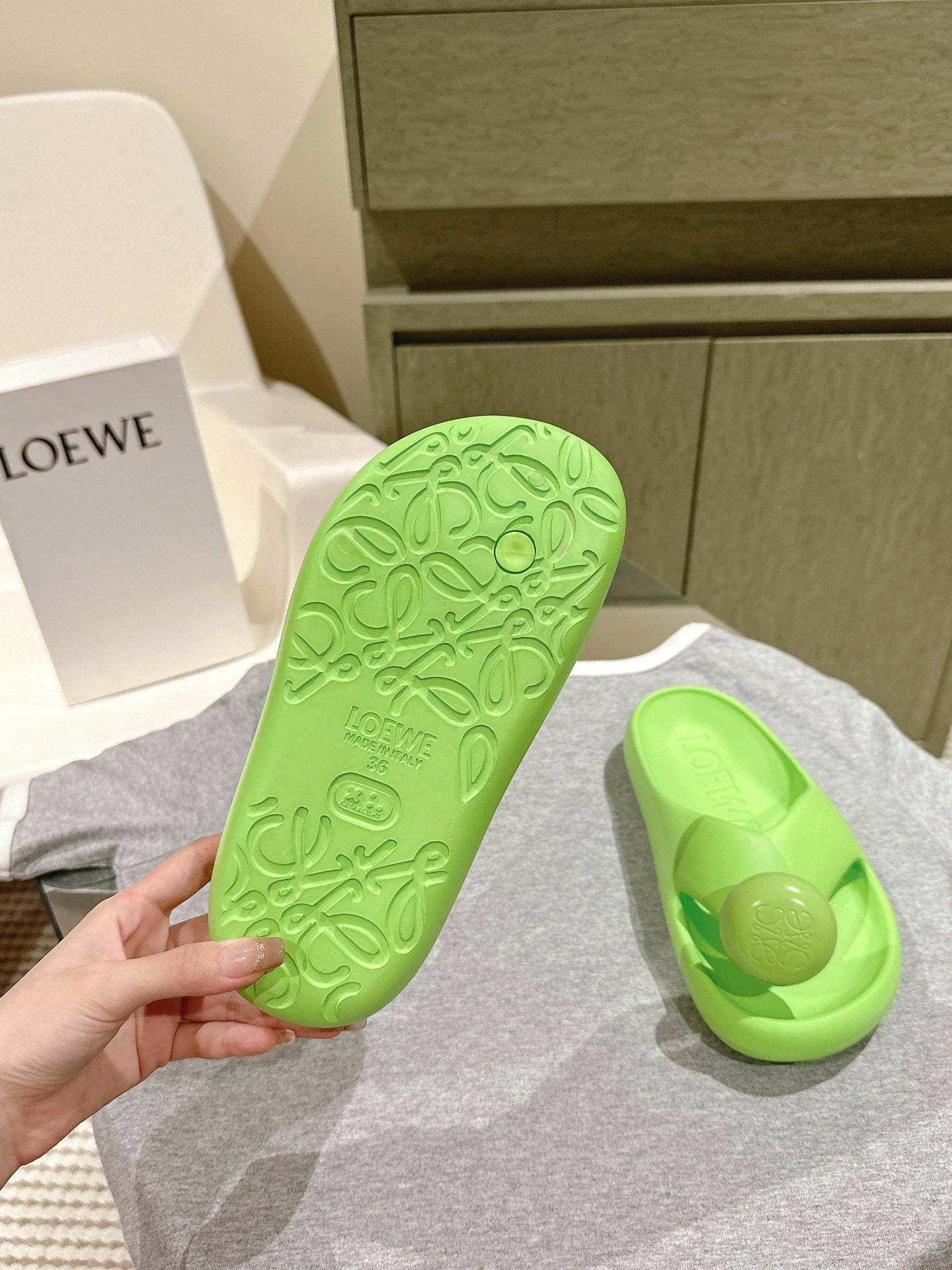 Loew Foam Slide Green - 35