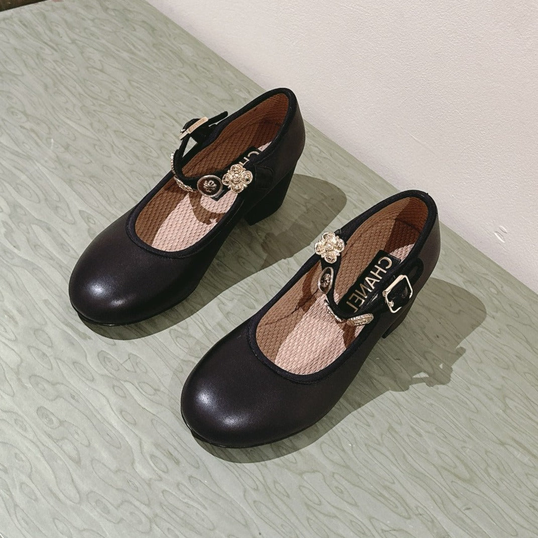 CC HIGH MARY JANE BLACK LAMBSKIN - 35