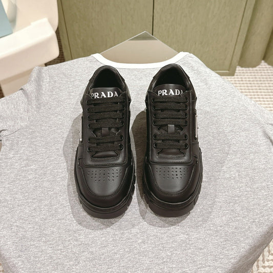 PRA FLATFORM SNEAKERS BLACK CALFSKIN - 35