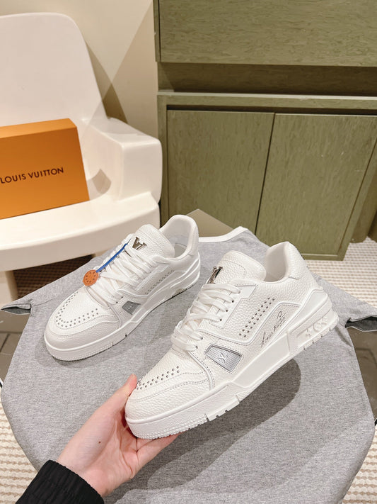 КРОСІВКИ LV TRAINER З БІЛОЇ ТЕЛЯЧОЇ ШКІРИ - 35