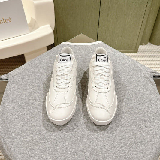 КРОСІВКИ CHLOÉ 26S З БІЛОЇ ТЕЛЯЧОЇ ШКІРИ