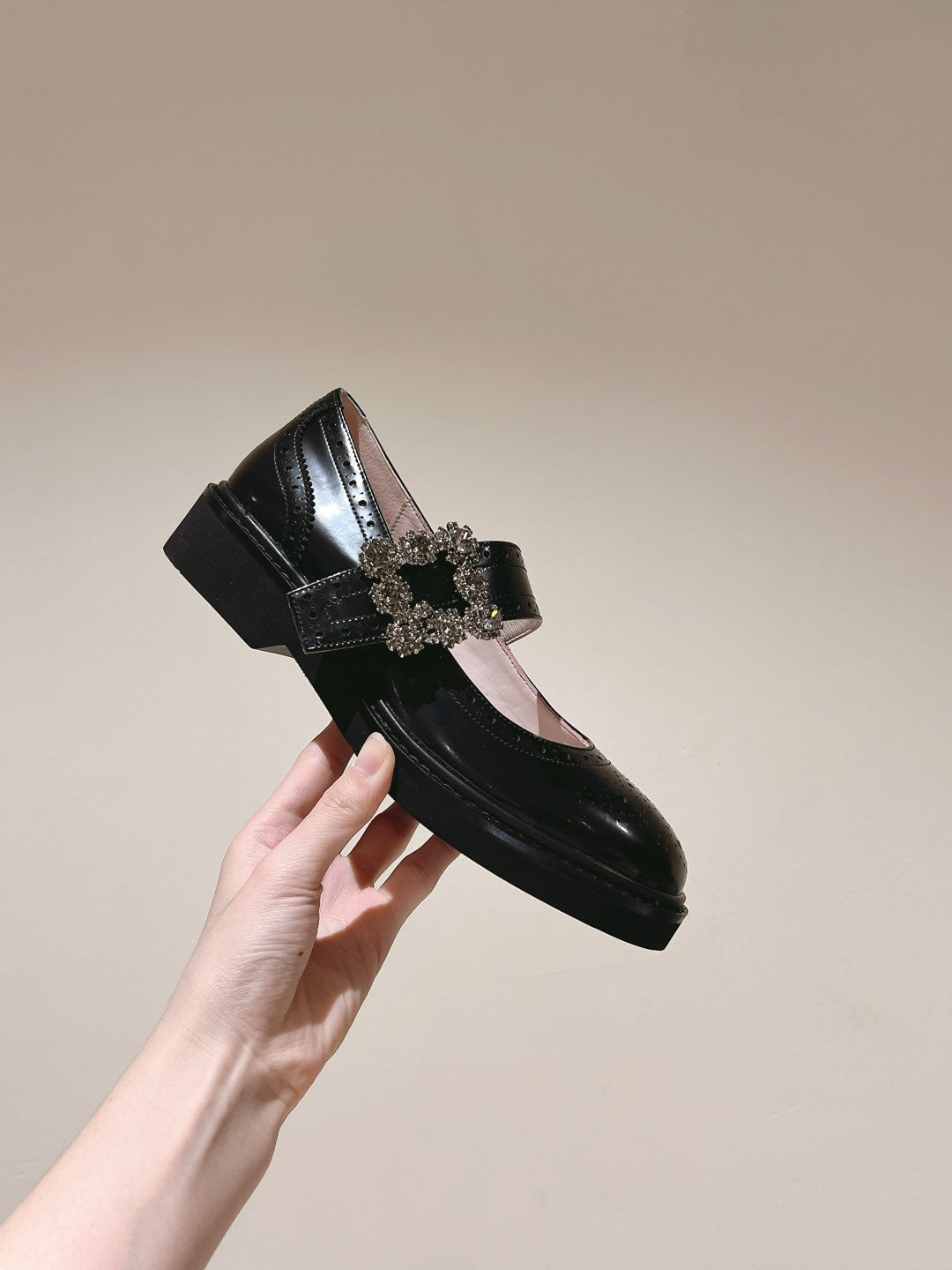 VIV' RANGERS MARY JANES IN BLACK CALFSKIN - 35
