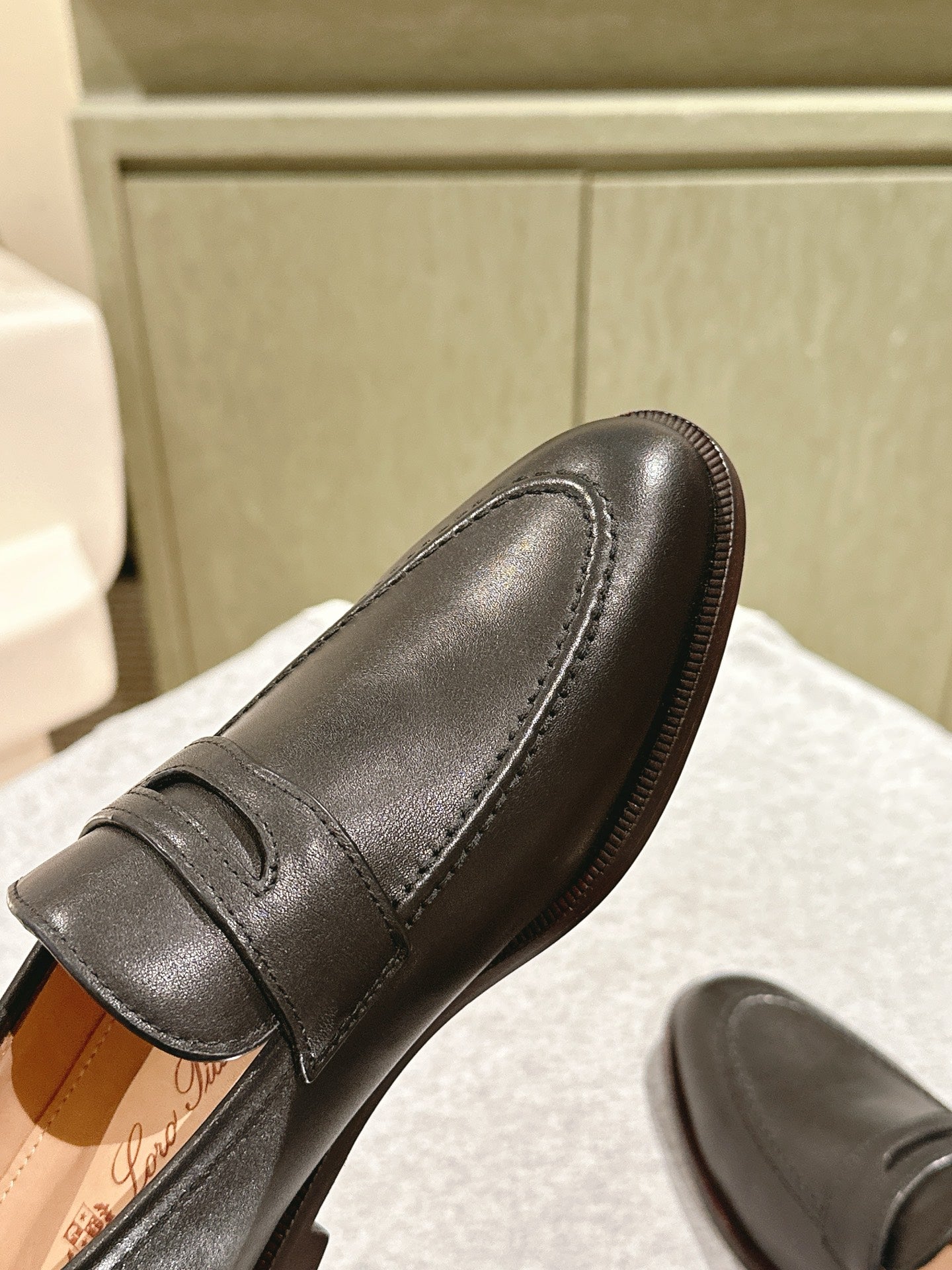 LP LOAFERS 25S IN ESPRESSO BROWN LAMBSKIN - 34